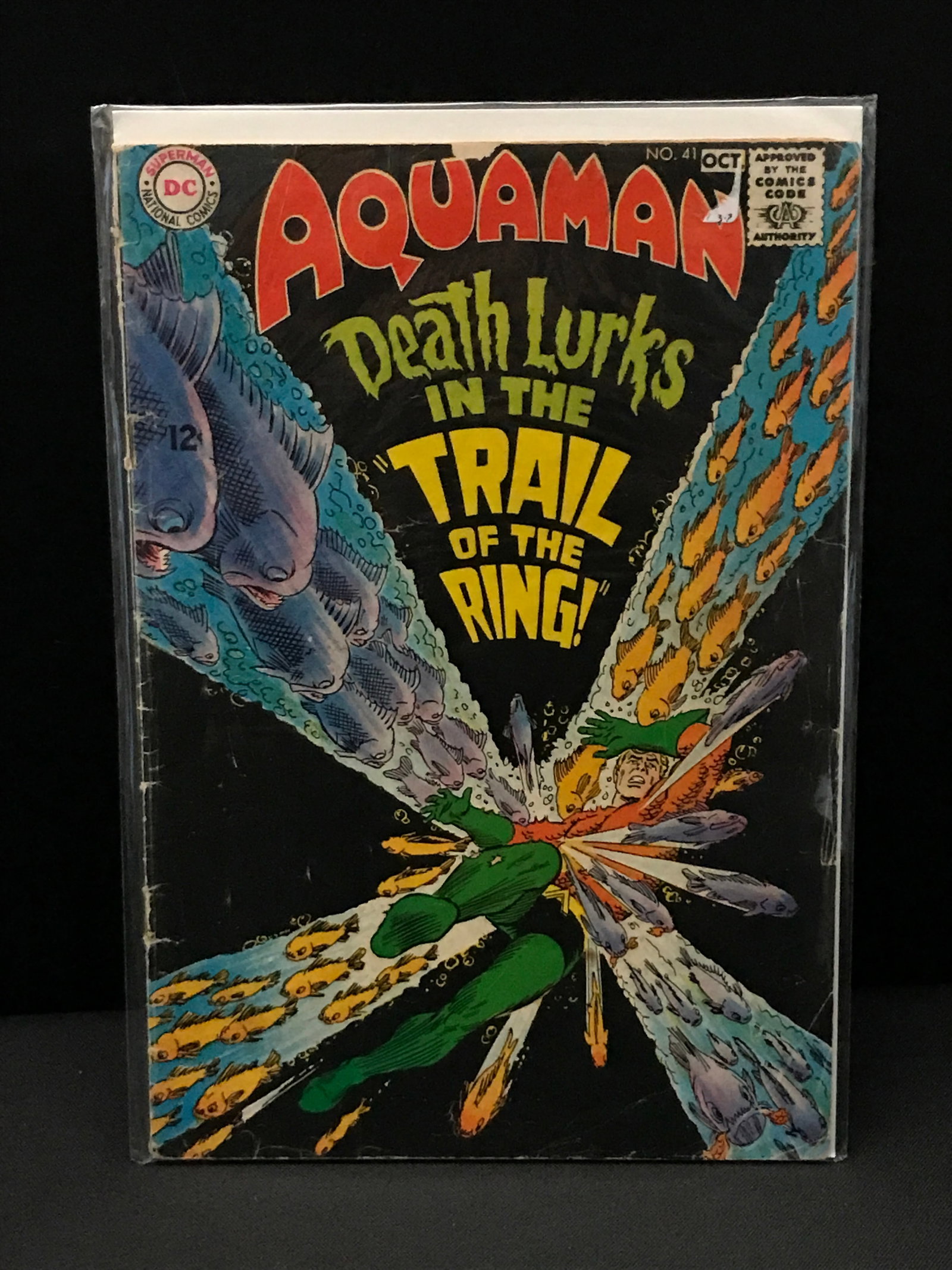 AQUAMAN DEATH LURKS IN THE TRAIL OF THE RING #41 - DC COMICS: Prices are in Canadian dollars