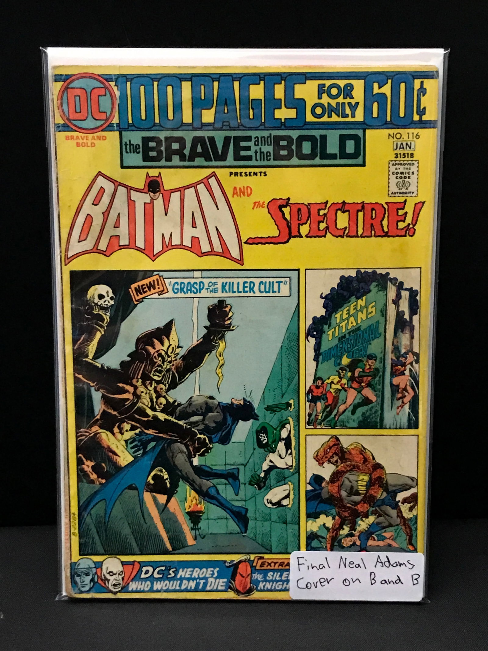 THE BRAVE AND THE BOLD PRESENTS #116 - DC COMICS: Prices are in Canadian dollars