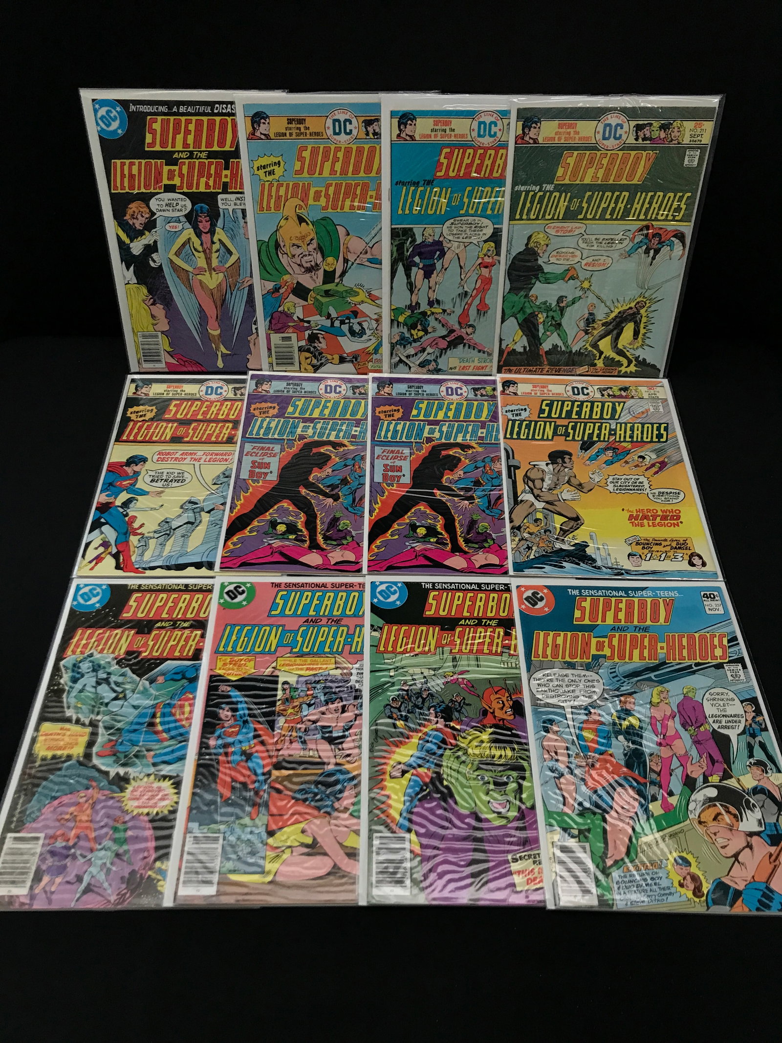 LOT OF 12 SUPERBOY STARRING THE LEGION OF SUPER-HEROES - DC COMICS: Prices are in Canadian dollars