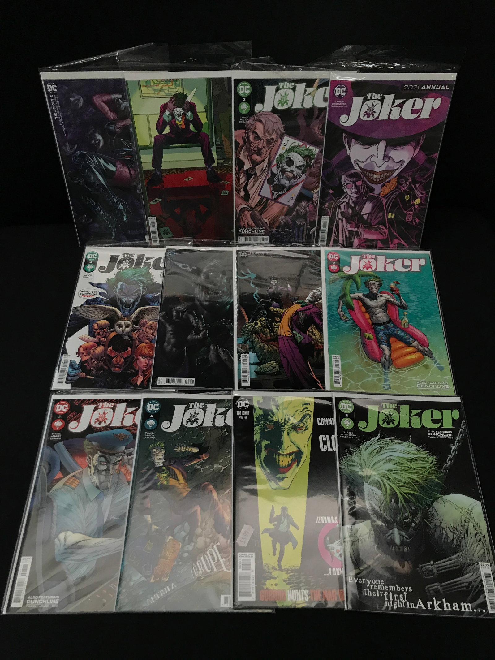 LOT OF 12 JOKER COMICS - DC COMICS: Prices are in Canadian dollars