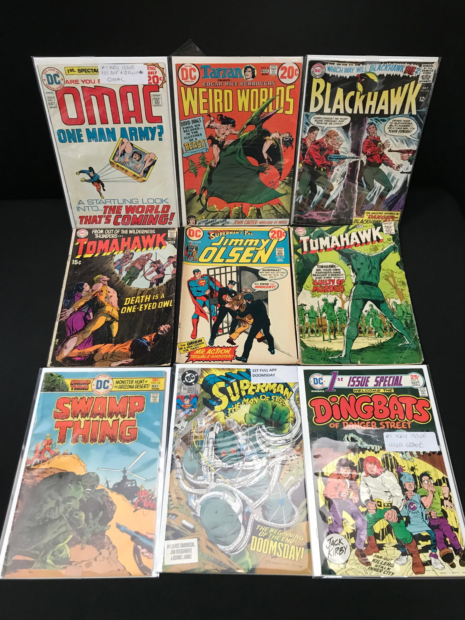 LOT OF 9 MIXED TITLE COMICS - DC COMICS: Prices are in Canadian dollars