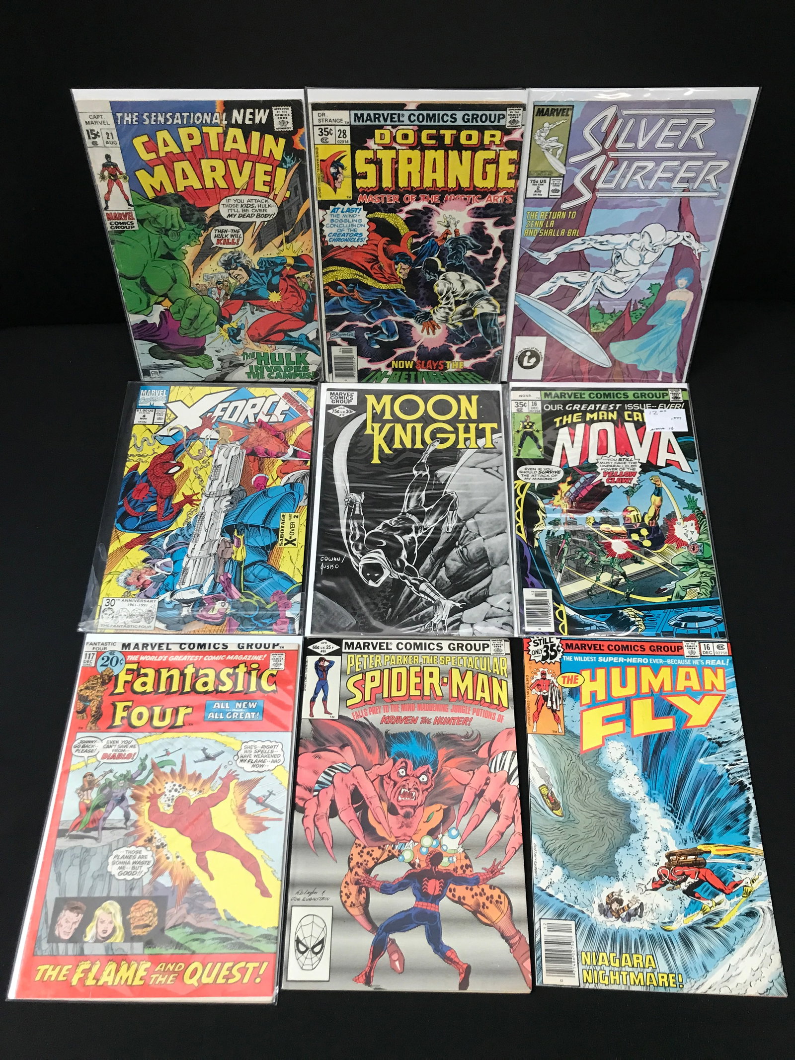 LOT OF 9 MIXED TITLE COMICS - MARVEL COMICS (1 of 1)