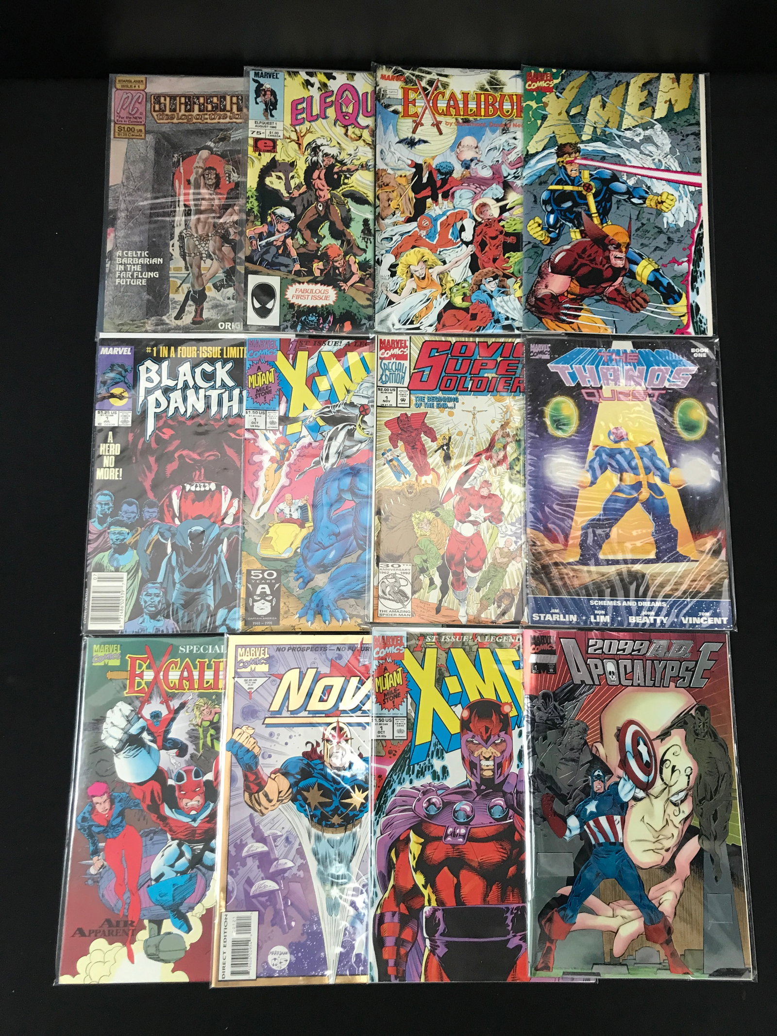 LOT OF 12 MIXED TITLE COMICS INCLUDING 11 MARVEL COMICS: Prices are in Canadian dollars