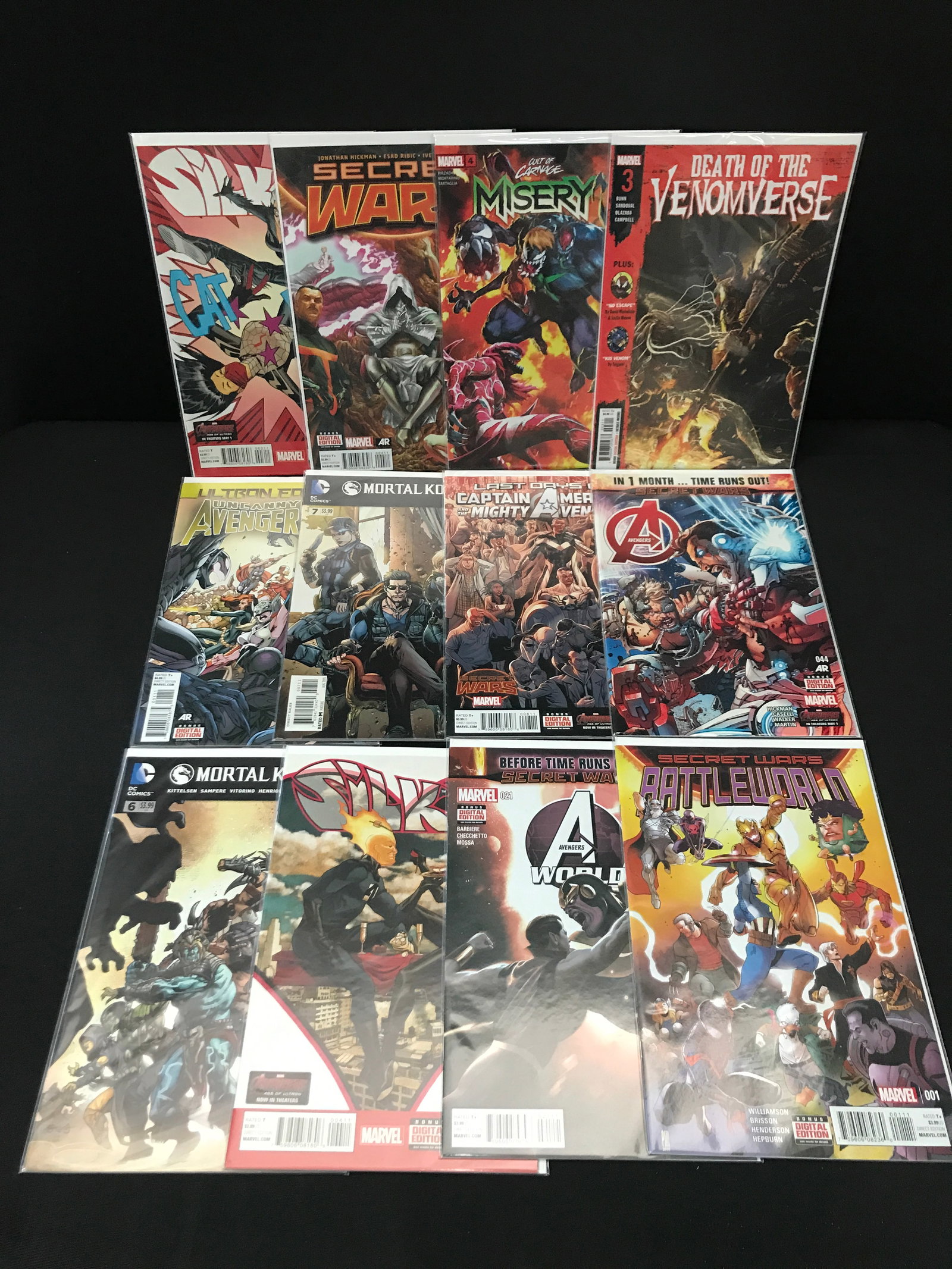 LOT OF 12 MIXED TITLE COMICS - MARVEL & DC: Prices are in Canadian dollars