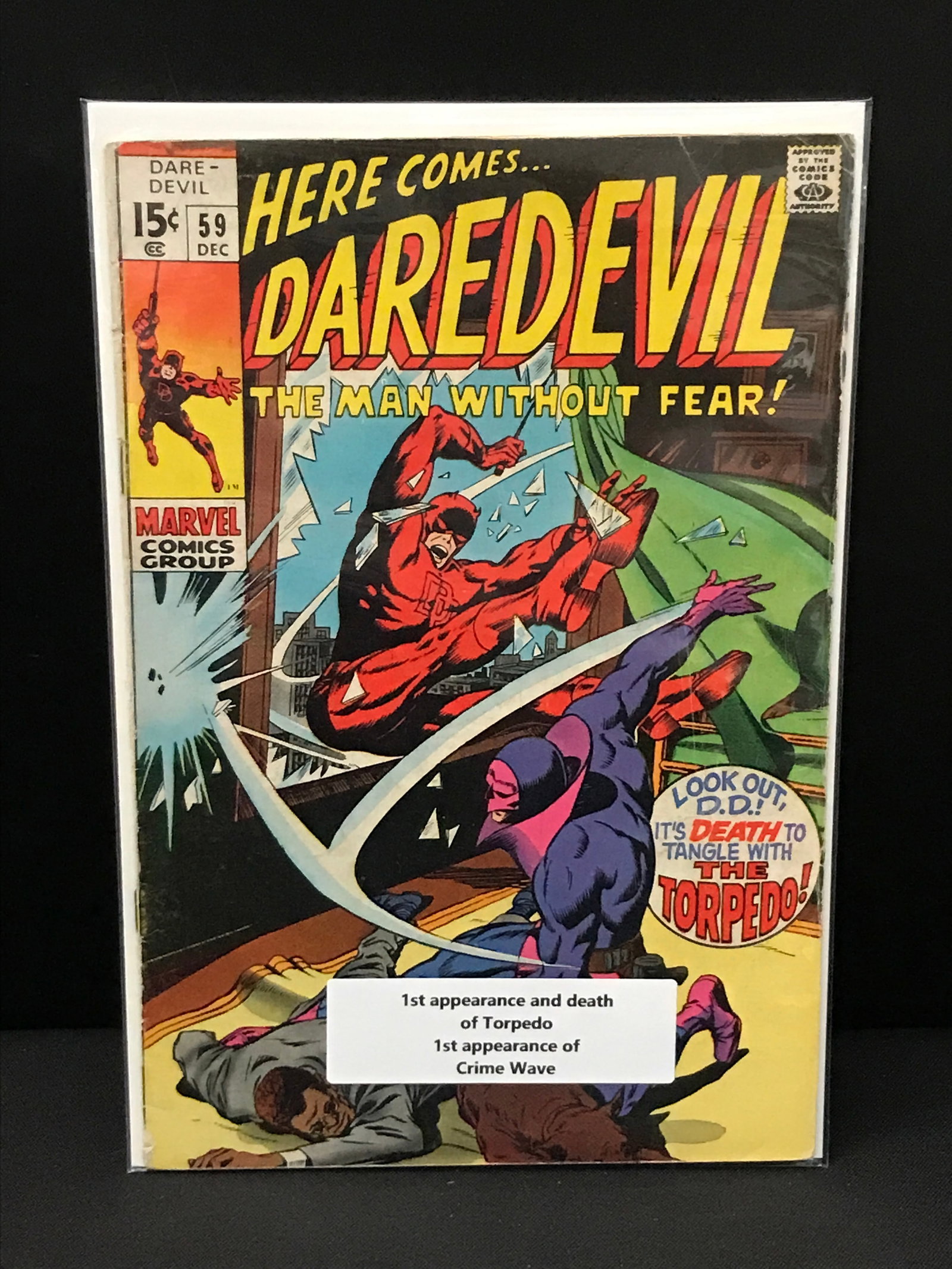 DAREDEVIL #59 1ST APP OF CRIMSON WAVE - MARVEL COMICS: Prices are in Canadian Dollars