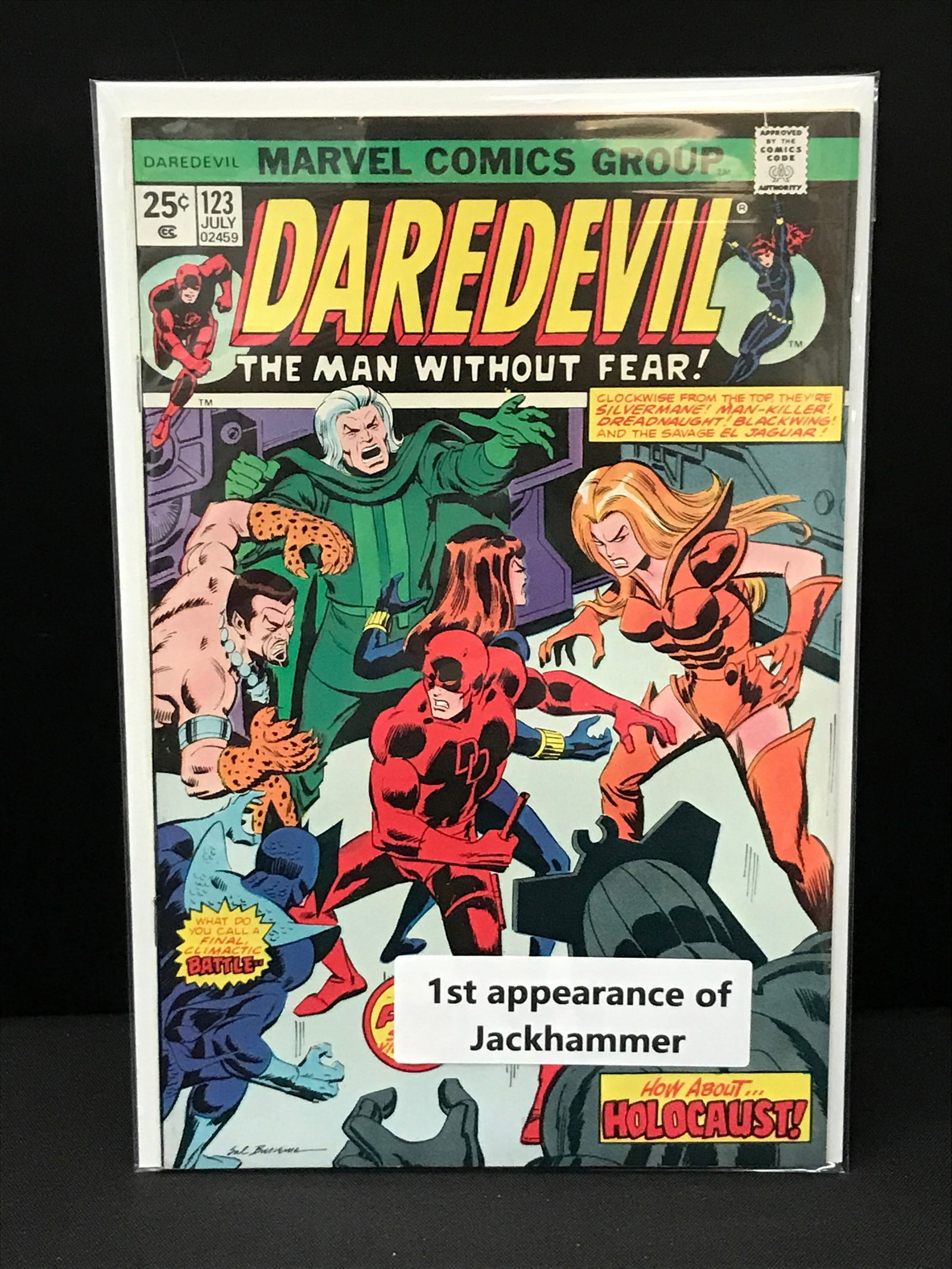 DAREDEVIL #123 1ST APP OF JACKHAMMER - MARVEL COMICS: Prices are in Canadian Dollars