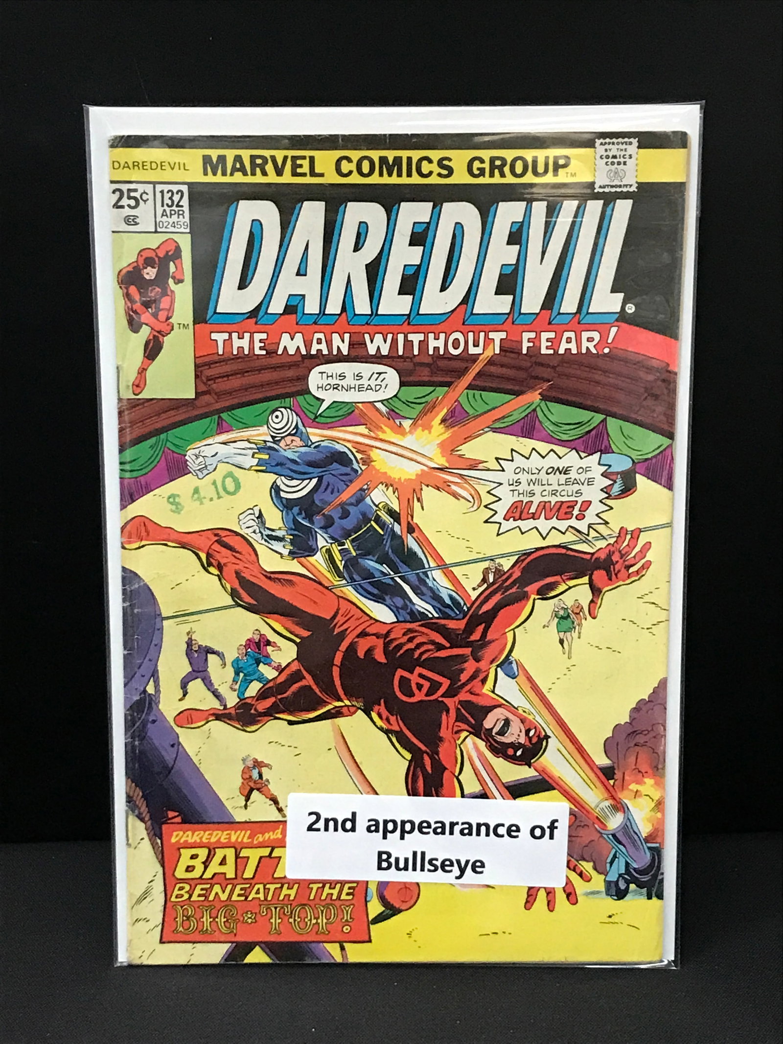 DAREDEVIL #132 2ND APP OF BULLSEYE - MARVEL COMICS: Prices are in Canadian Dollars