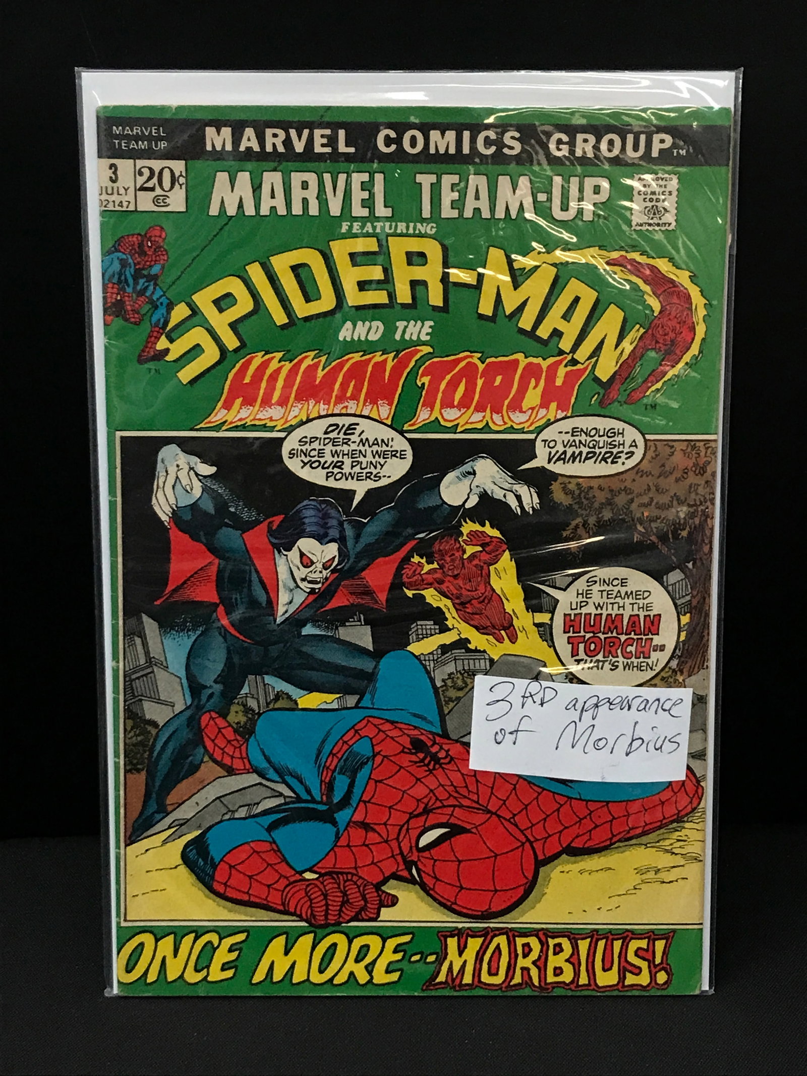 MARVEL TEAM UP #3 3RD APP OF MORBIUS - MARVEL COMICS: Prices are in Canadian Dollars
