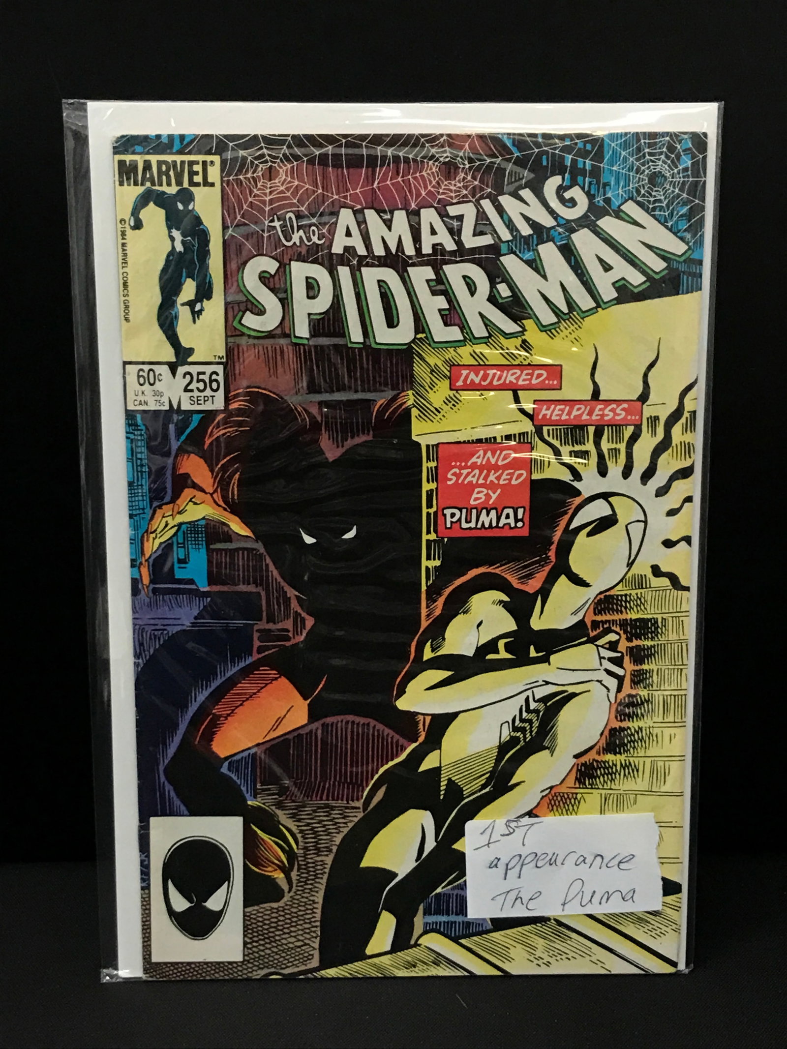THE AMAZING SPIDERMAN #256 1ST APP THE PUMA - MARVEL COMICS: Prices are in Canadian Dollars
