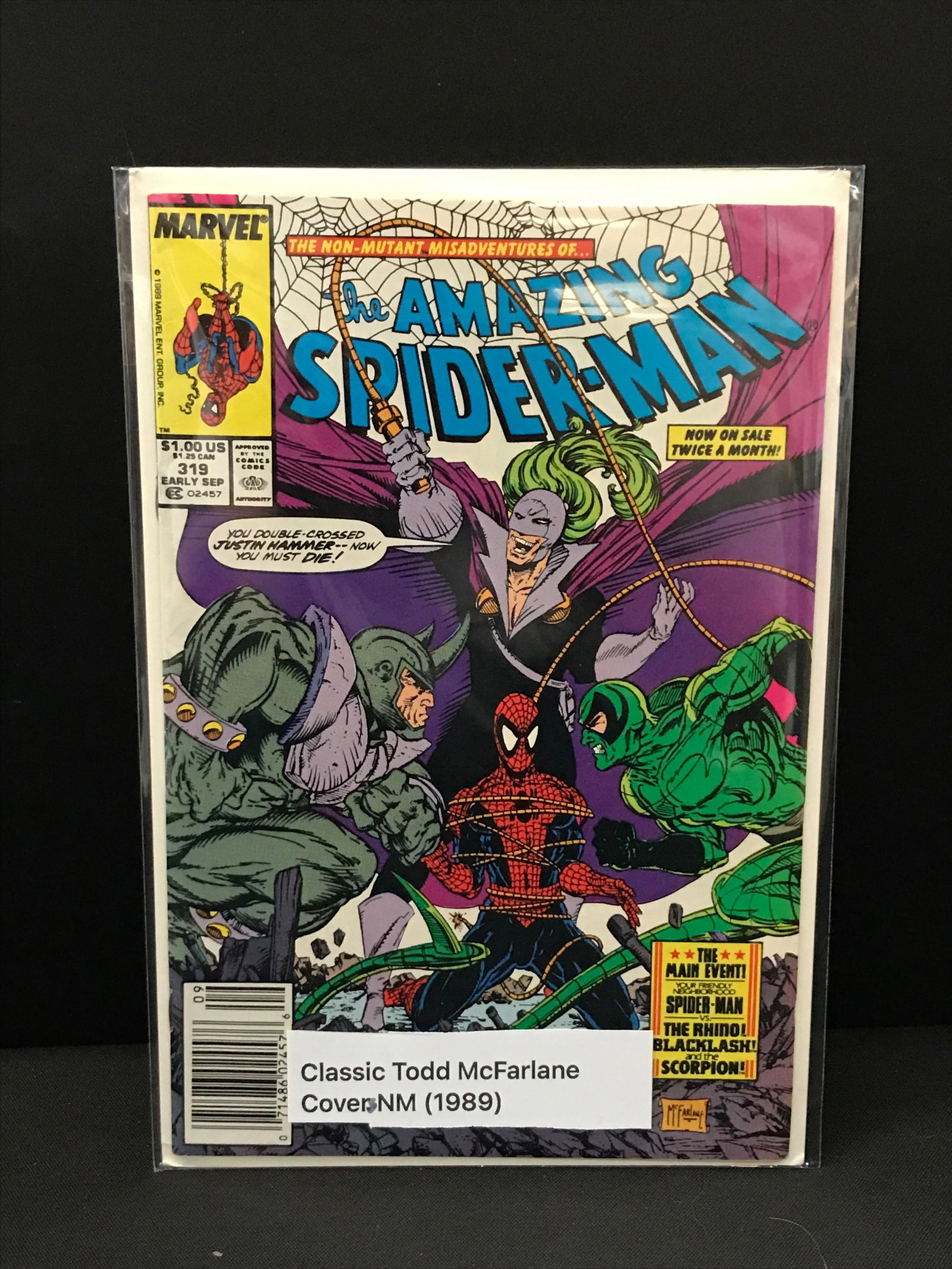 AMAZING SPIDERMAN #319 (1989)- MARVEL COMICS (1 of 1)