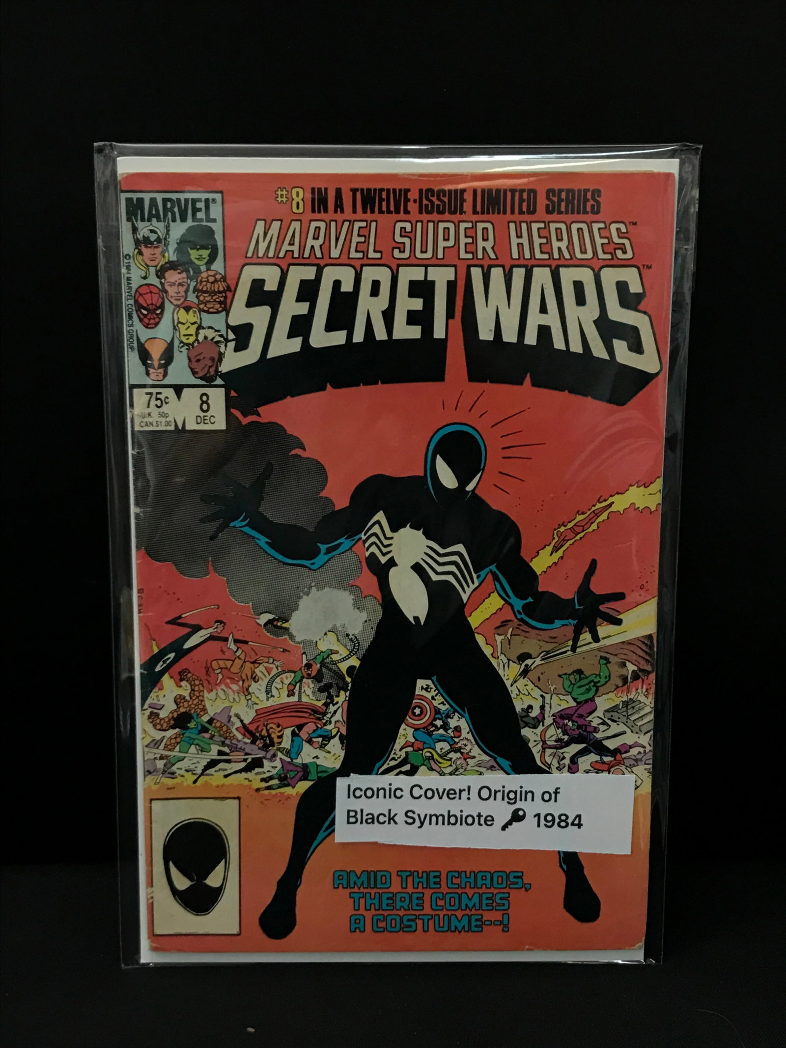 MARVEL SUPER HEROES SECRET WARS #8 ORIGIN OF BLACK SYMBIOTE - MARVEL COMICS (1 of 1)
