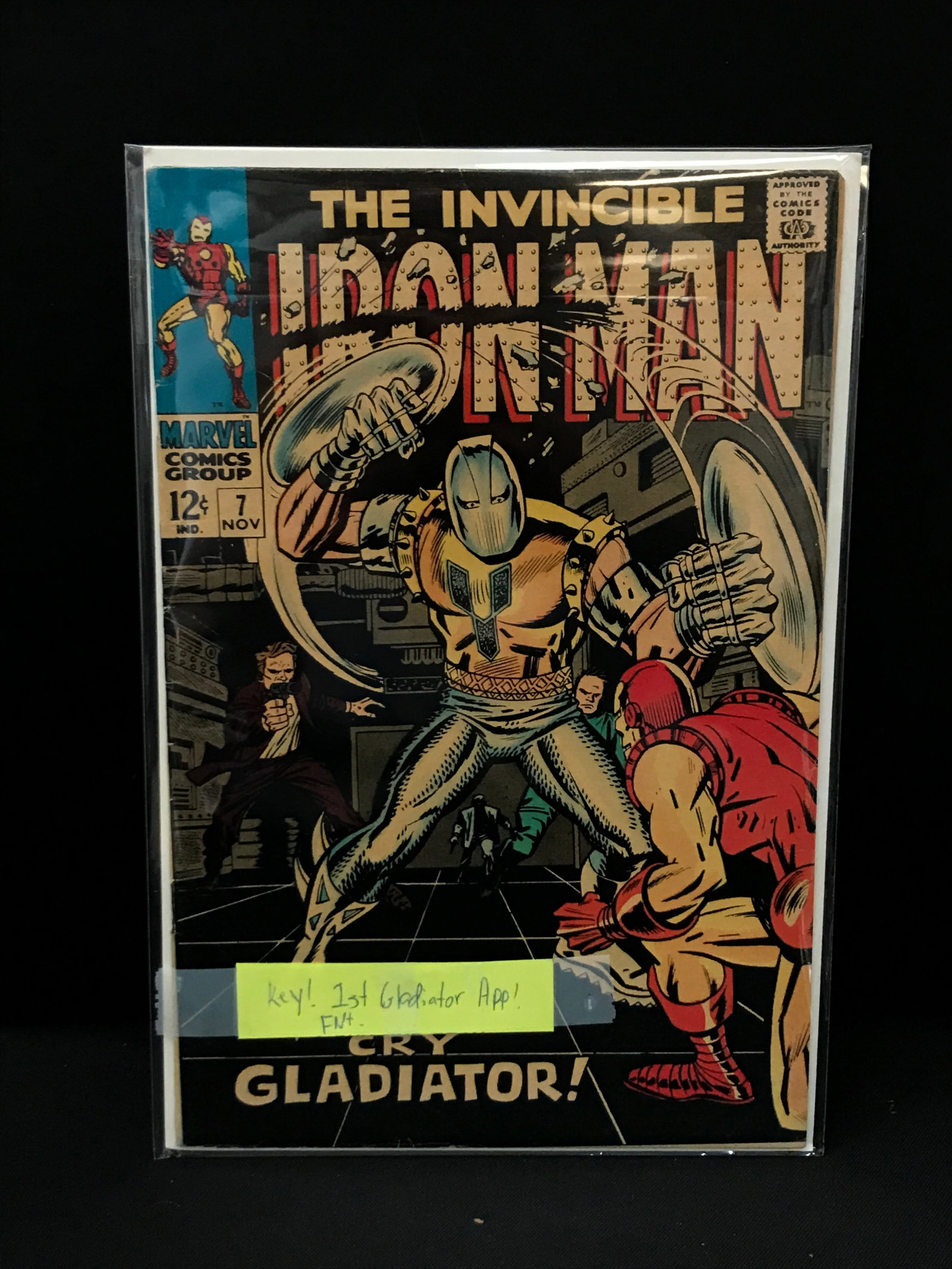 THE INVINCIBLE IRON MAN #7 1ST APP OF GLADIATOR - MARVEL COMICS (1 of 1)