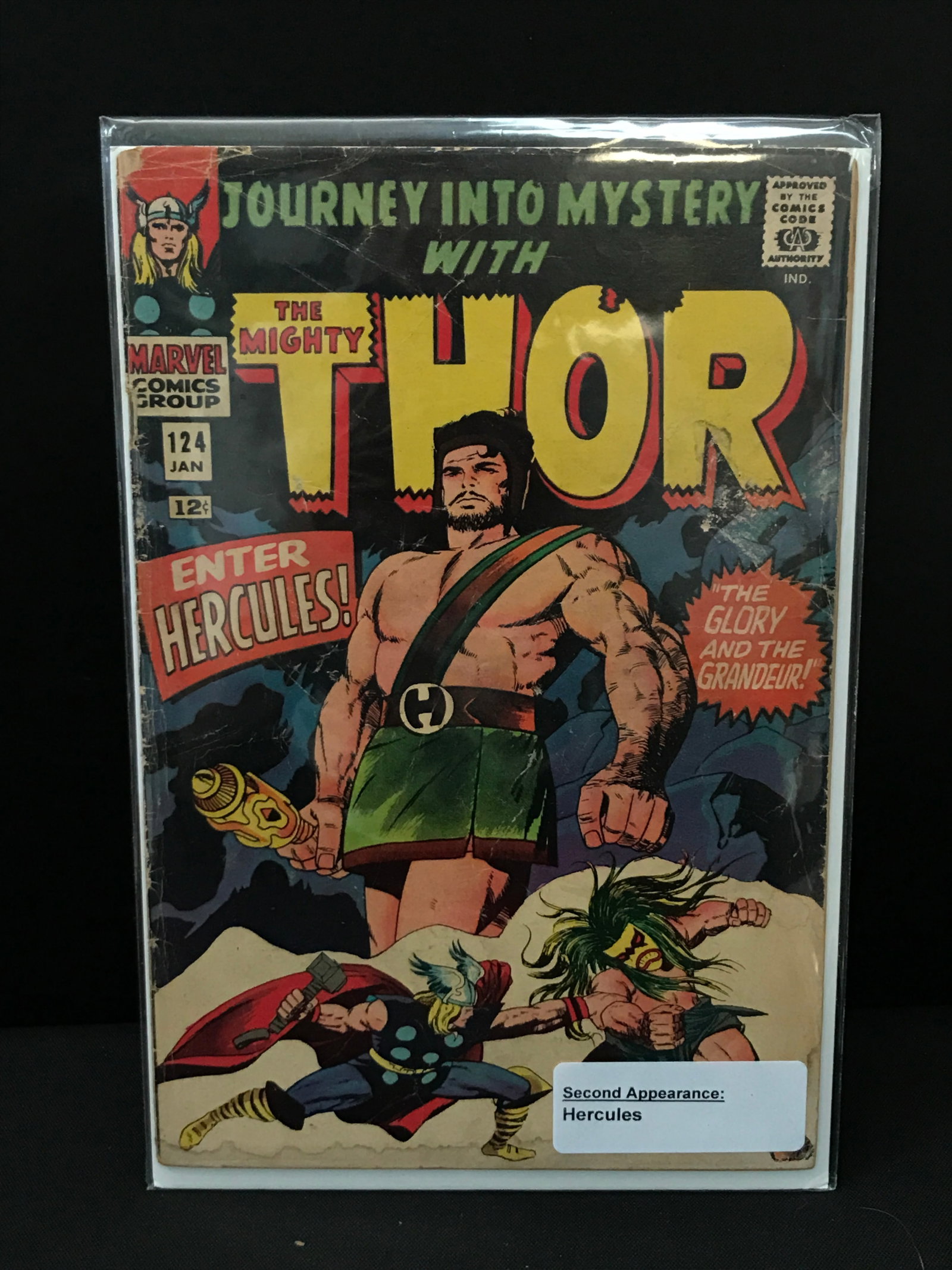 THE MIGHTY THOR #124 2ND APP OF HERCULES - MARVEL COMICS (1 of 1)