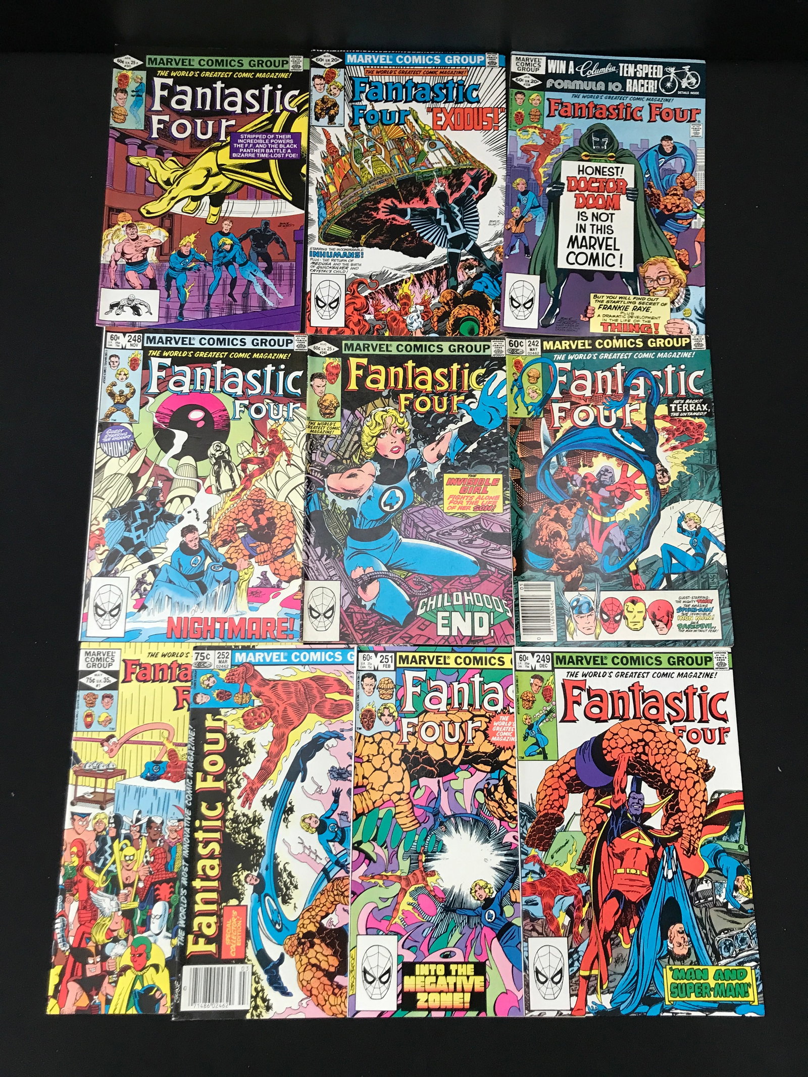LOT OF 10 FANTASTIC FOUR COMICS - MARVEL COMICS (1 of 1)