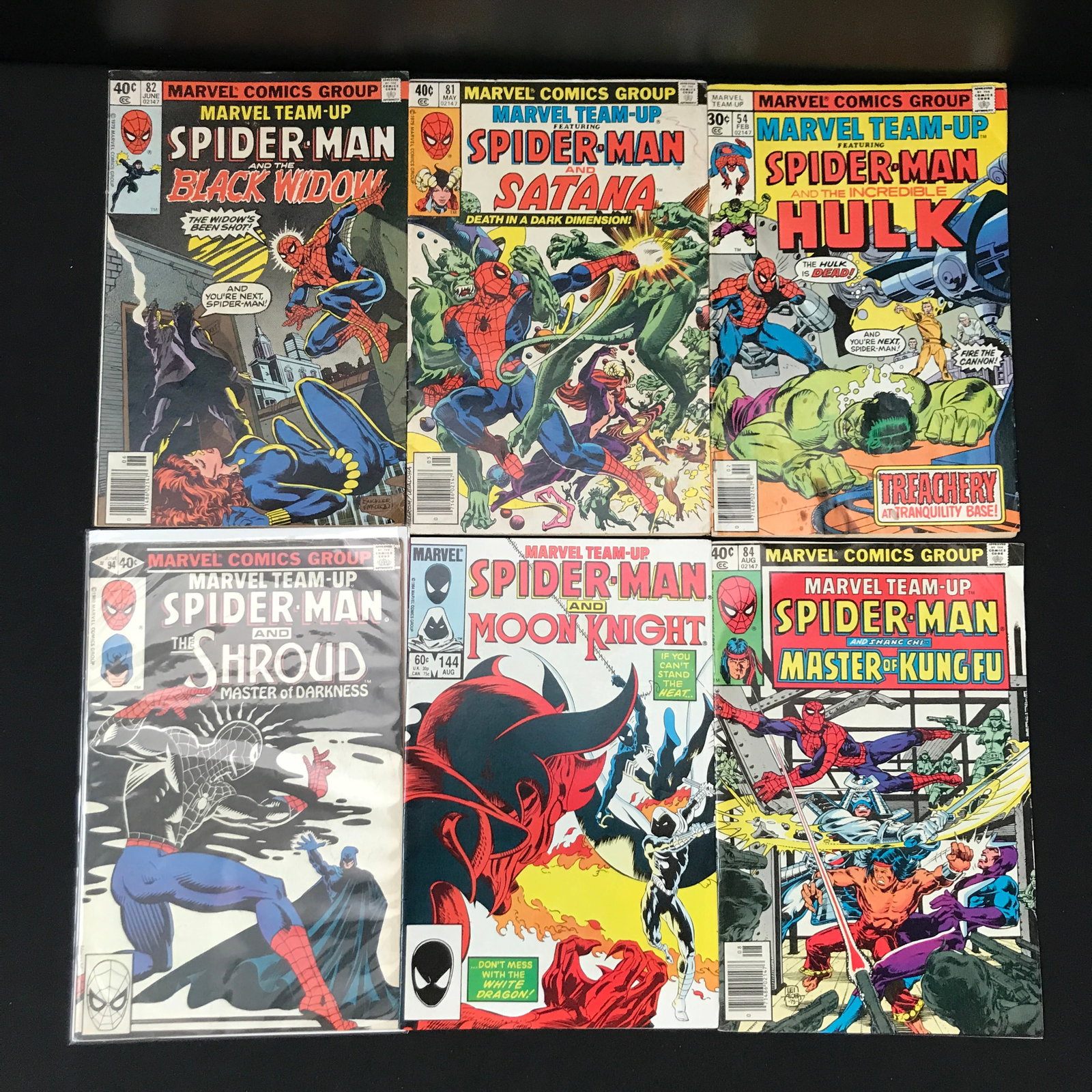 LOT OF 6 MARVEL TEAM UP COMICS - MARVEL COMICS: Prices are in Canadian Dollars