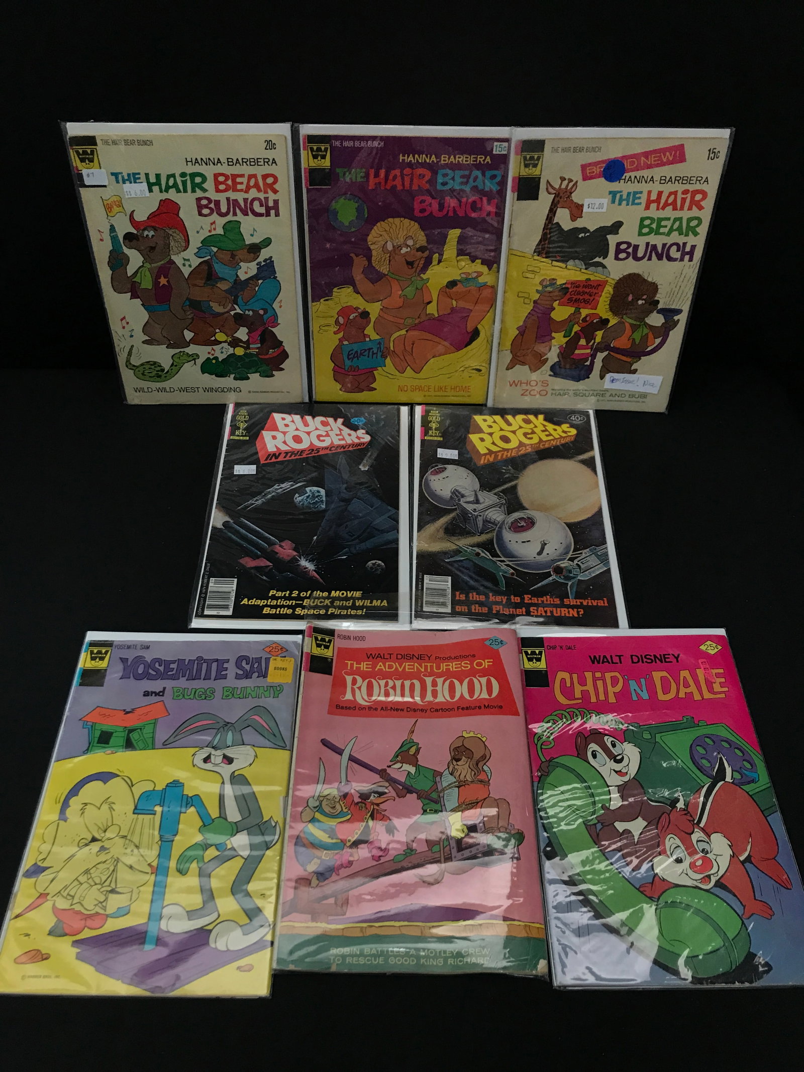 LOT OF 8 MIXED TITLE COMICS - VARIOUS PUBLISHERS INCLUDING GOLD KEY: Prices are in Canadian Dollars