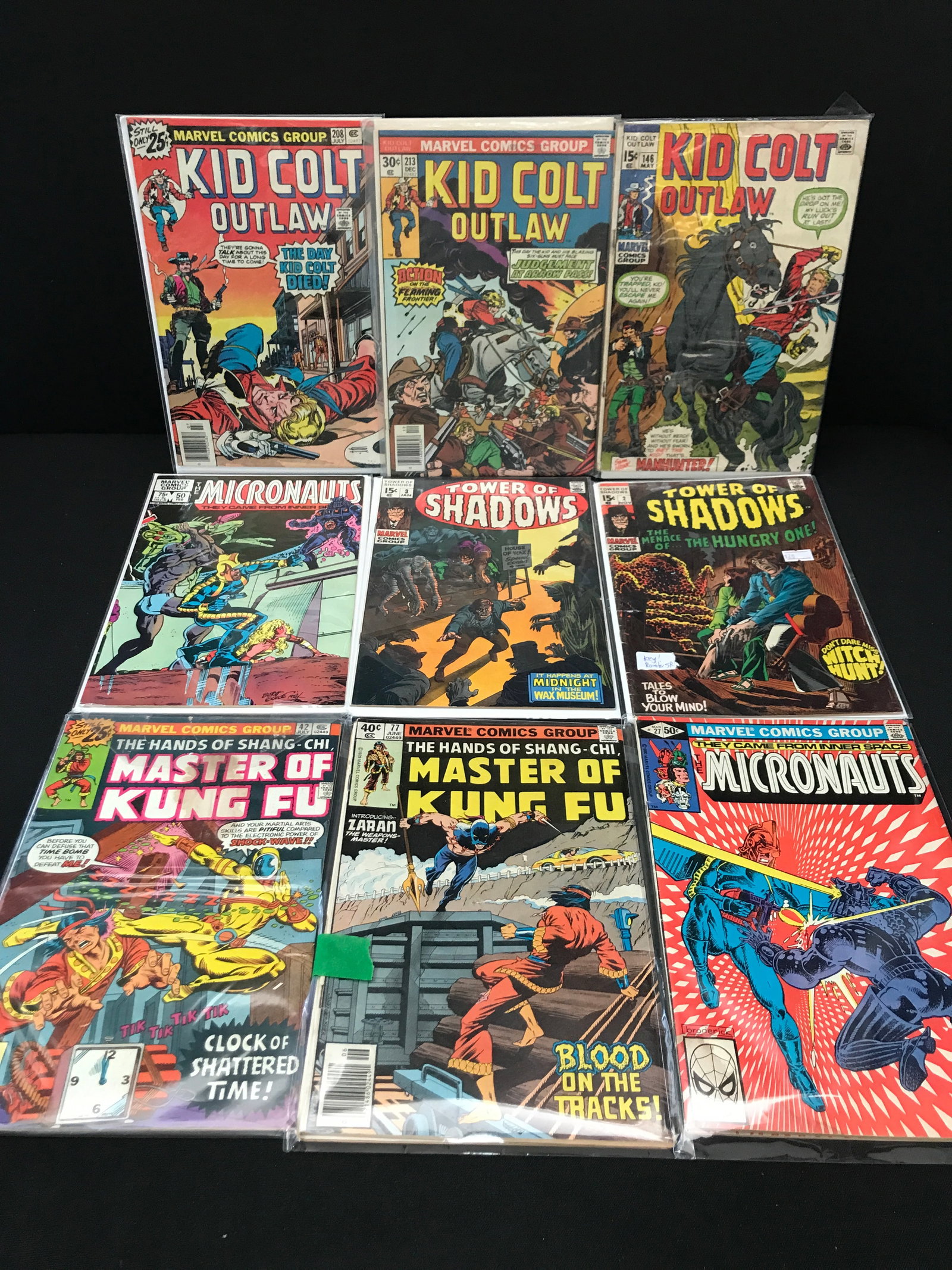 LOT OF 9 MIXED TITLE COMICS - MARVEL COMICS (1 of 1)