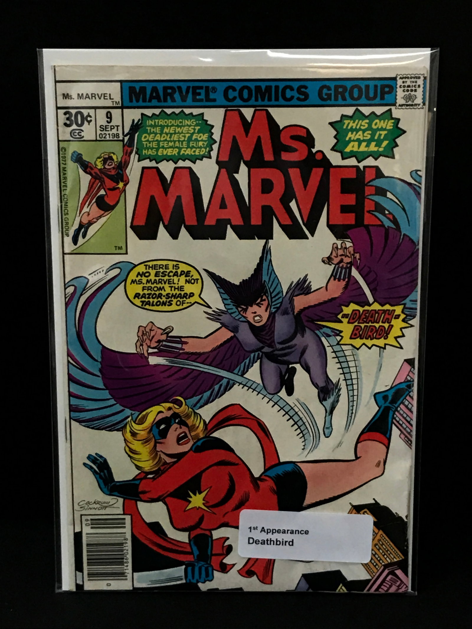 MS MARVEL #9 1ST APP DEATHBIRD - MARVEL COMICS: Prices are in Canadian dollars