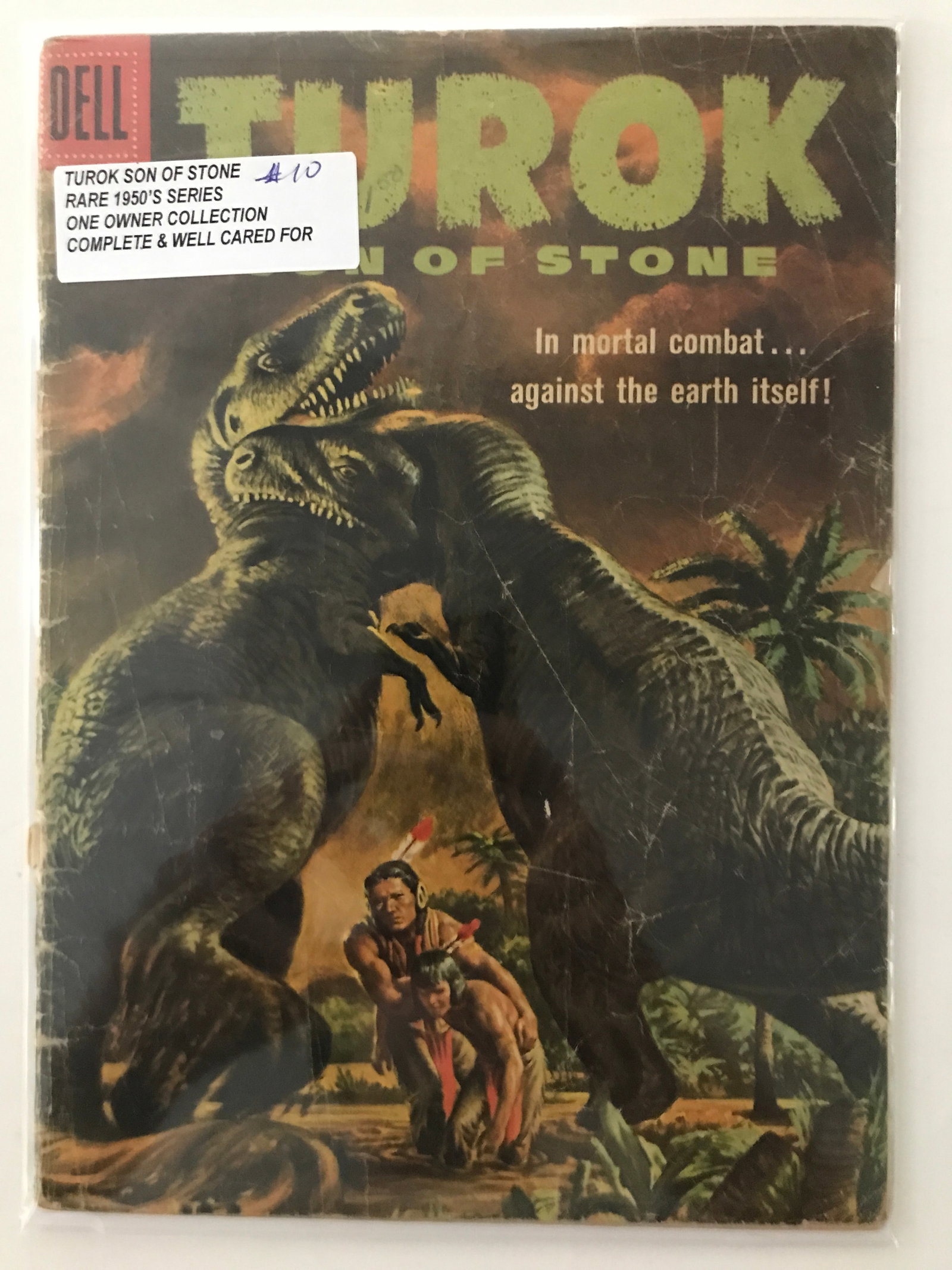 TUROK STONE OF STONE #10 (1950'S) ONE OWNER COLLECTION - DELL COMICS: Prices are in Canadian dollars