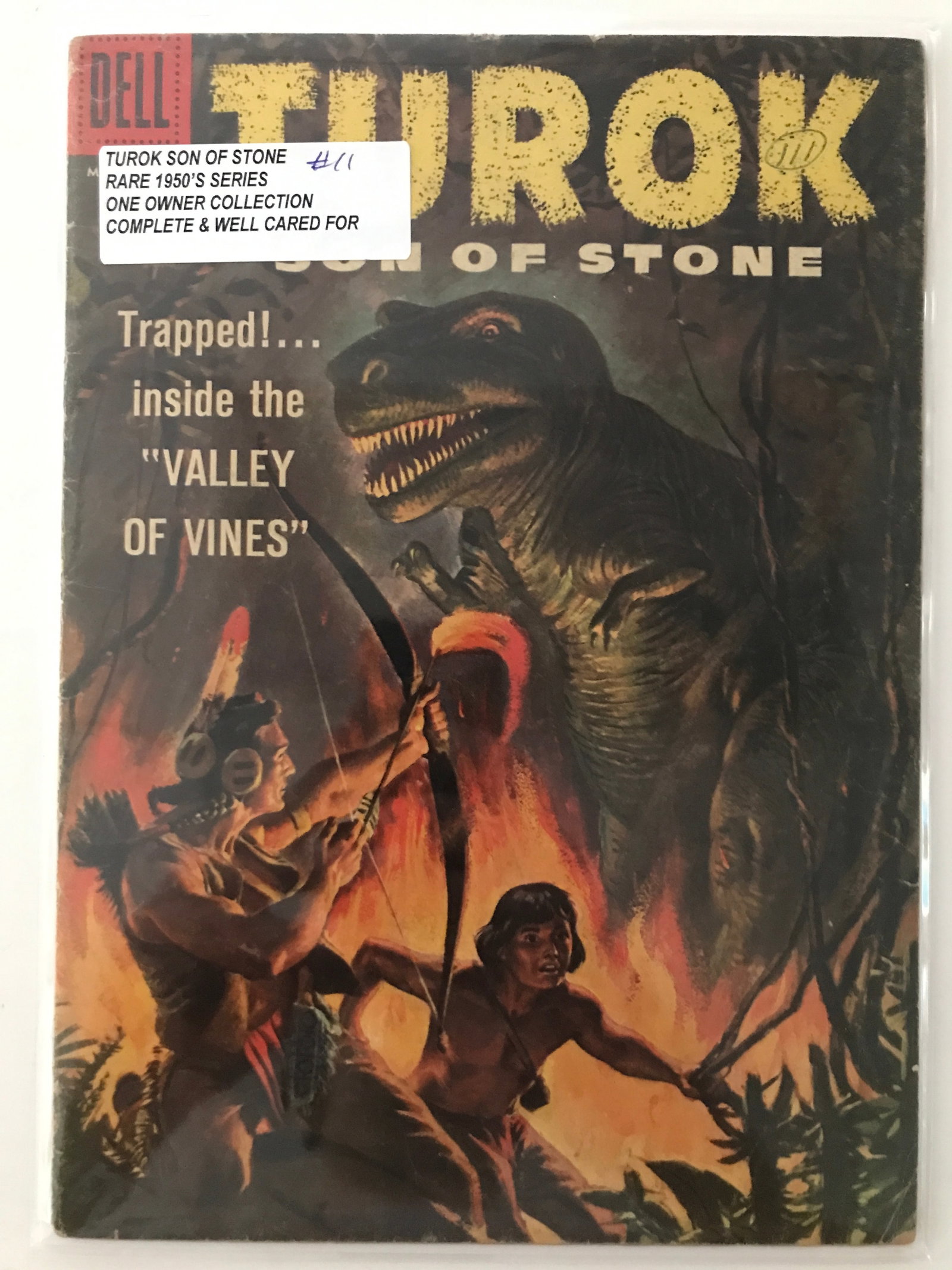 TUROK STONE OF STONE #11 (1950'S) ONE OWNER COLLECTION - DELL COMICS: Prices are in Canadian dollars