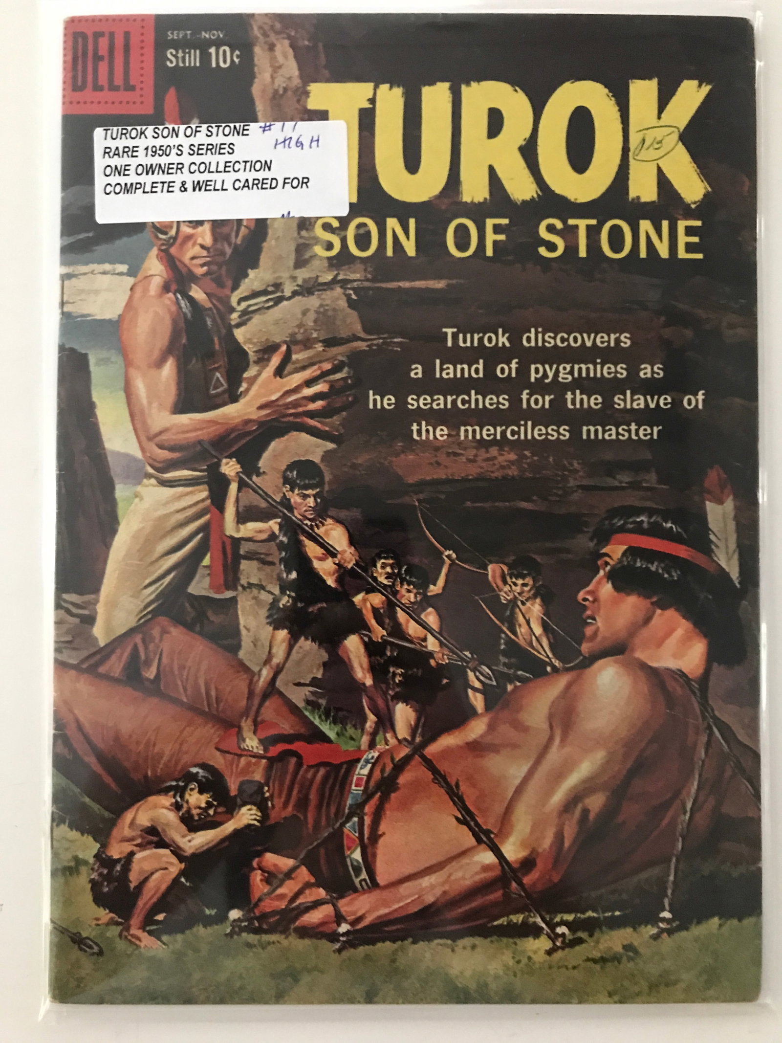 TUROK STONE OF STONE #17 (1950'S) ONE OWNER COLLECTION - DELL COMICS: Prices are in Canadian dollars