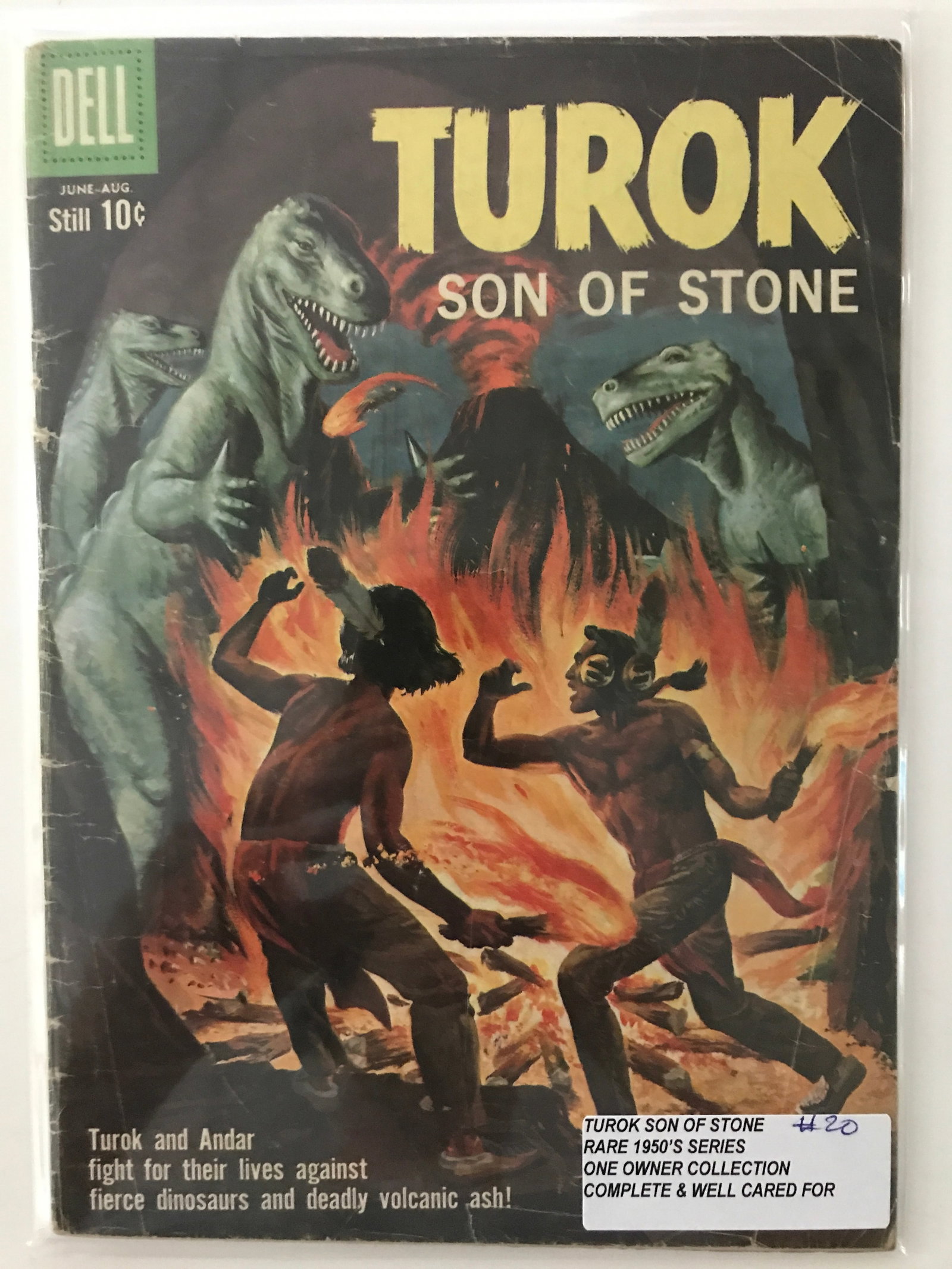 TUROK STONE OF STONE #20 (1950'S) ONE OWNER COLLECTION - DELL COMICS: Prices are in Canadian dollars