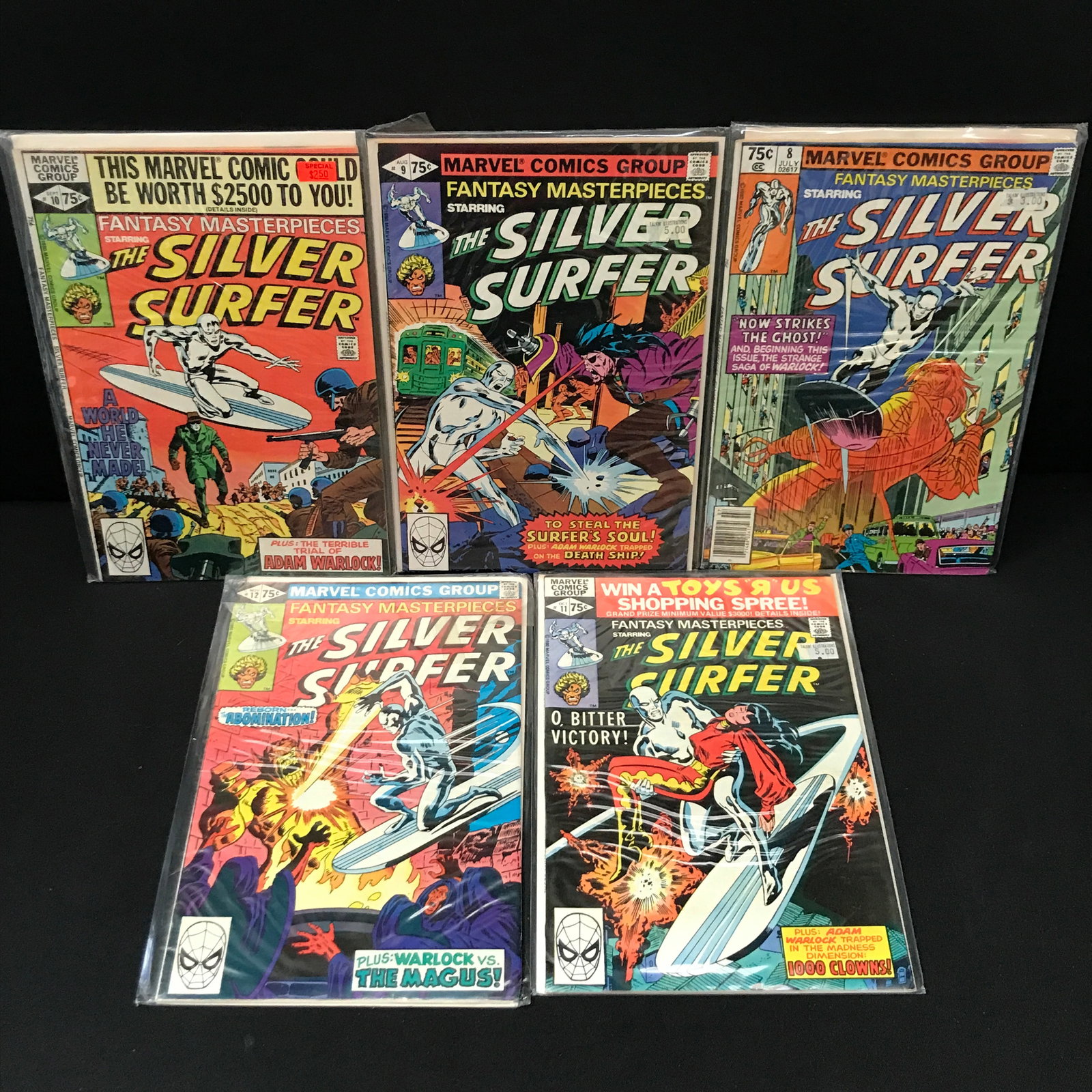 LOT OF 5 FANTASY MASTERPIECES COMICS - MARVEL COMICS: Prices are in Canadian dollars