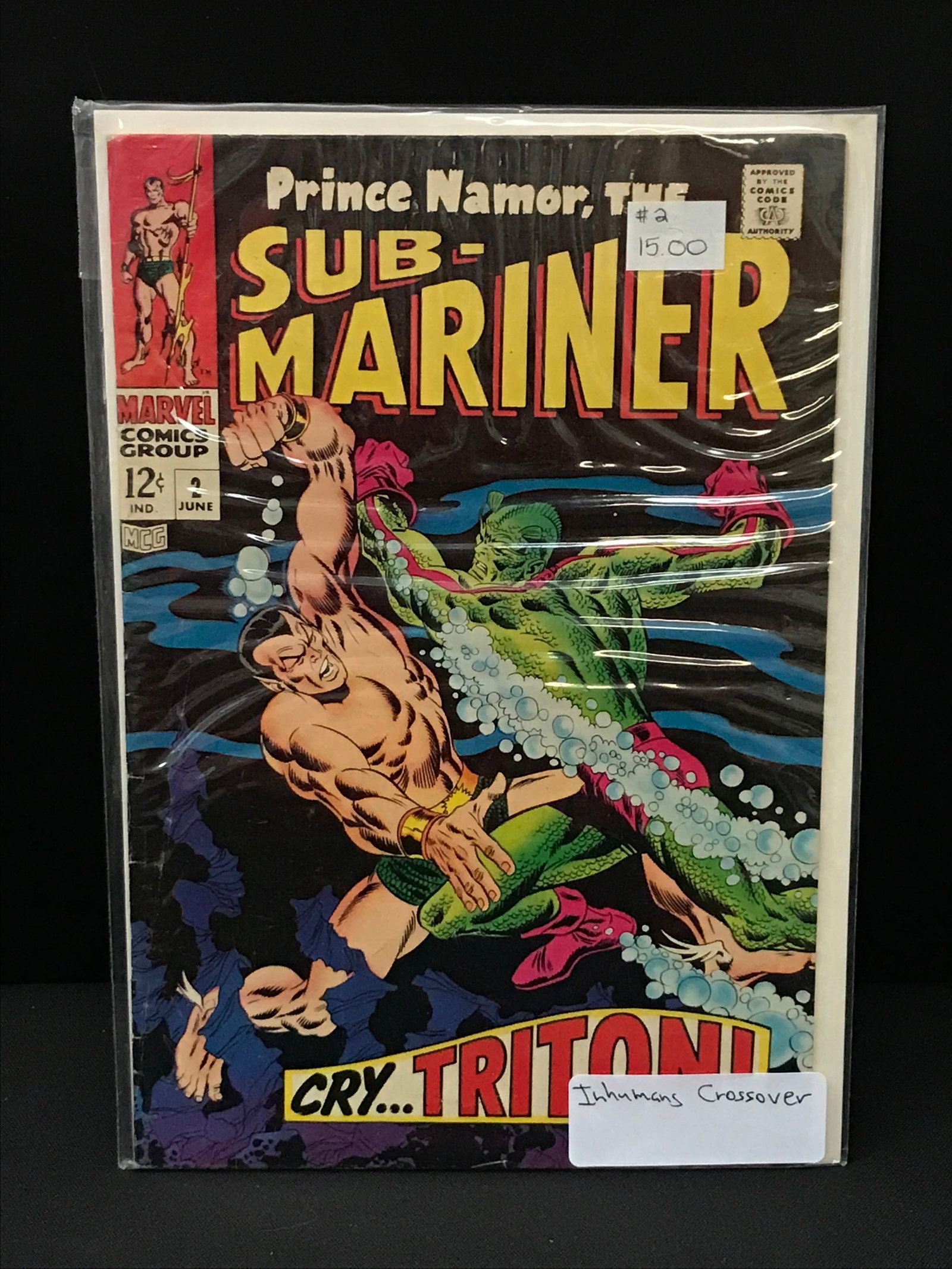 PRINCE NAMOR THE SUB-MARINER #2 INHUMANS CROSSOVER - MARVEL COMICS: Prices are in Canadian dollars