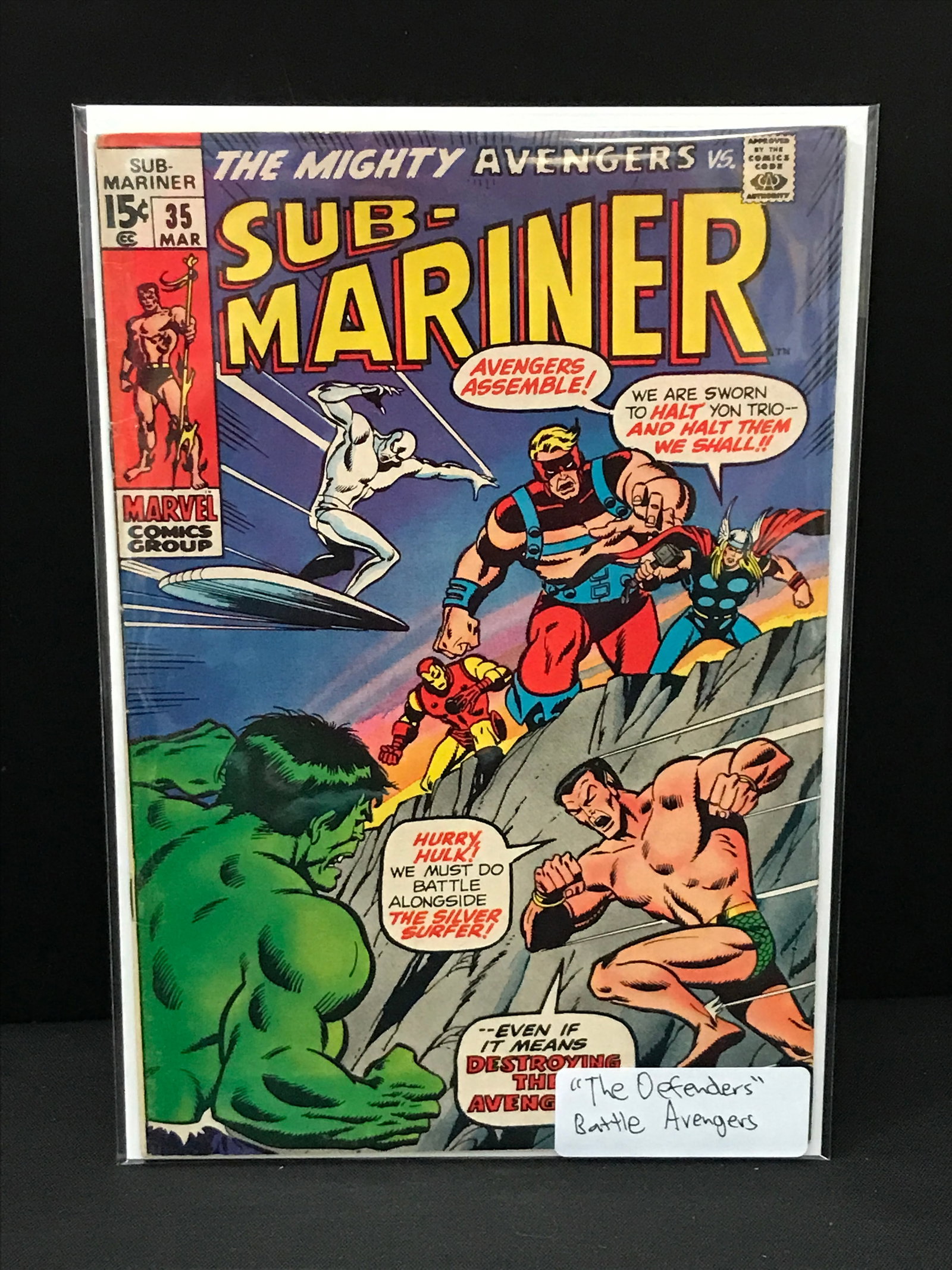 PRINCE NAMOR THE SUB-MARINER #35 DEFENDERS VS AVENGERS - MARVEL COMICS: Prices are in Canadian dollars