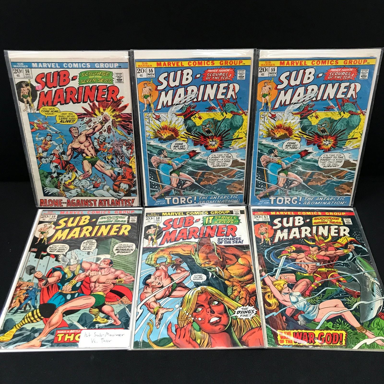 LOT OF 6 PRINCE NAMOR THE SUB-MARINER COMICS - MARVEL COMICS: Prices are in Canadian dollars