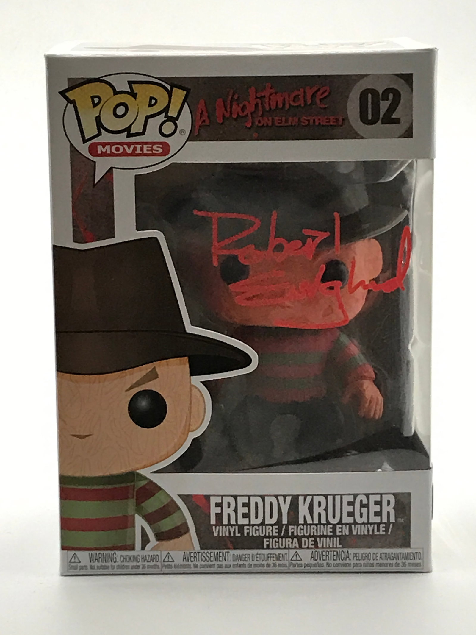 ROBERT ENGLUND SIGNED FREDDY KREUGER FUNKO POP - WWOC COA: Prices are in Canadian dollars
