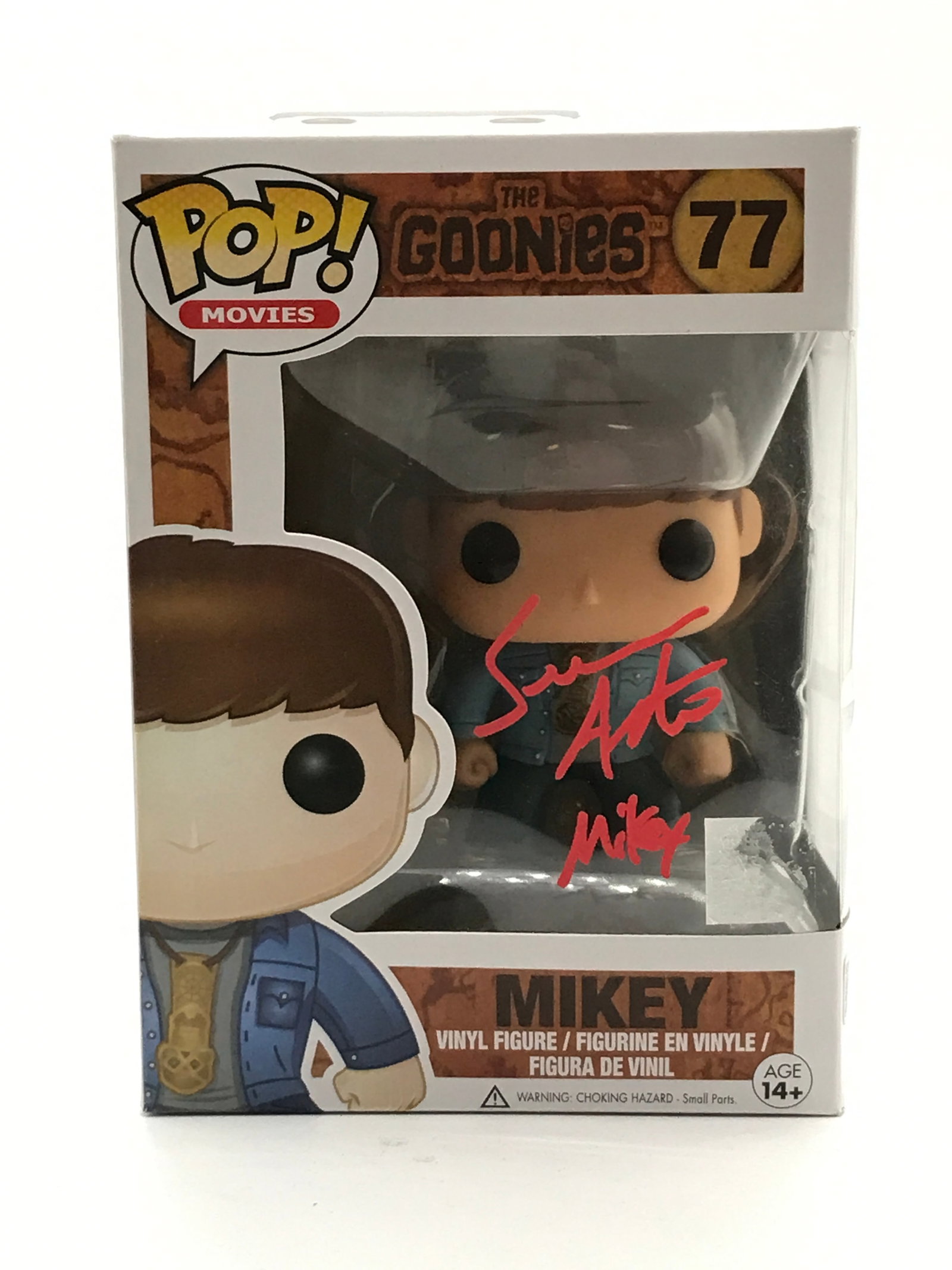 SEAN ASTIN SIGNED AND INSCRIBED MIKEY GOONIES FUNKO POP - WWOC COA: Prices are in Canadian dollars