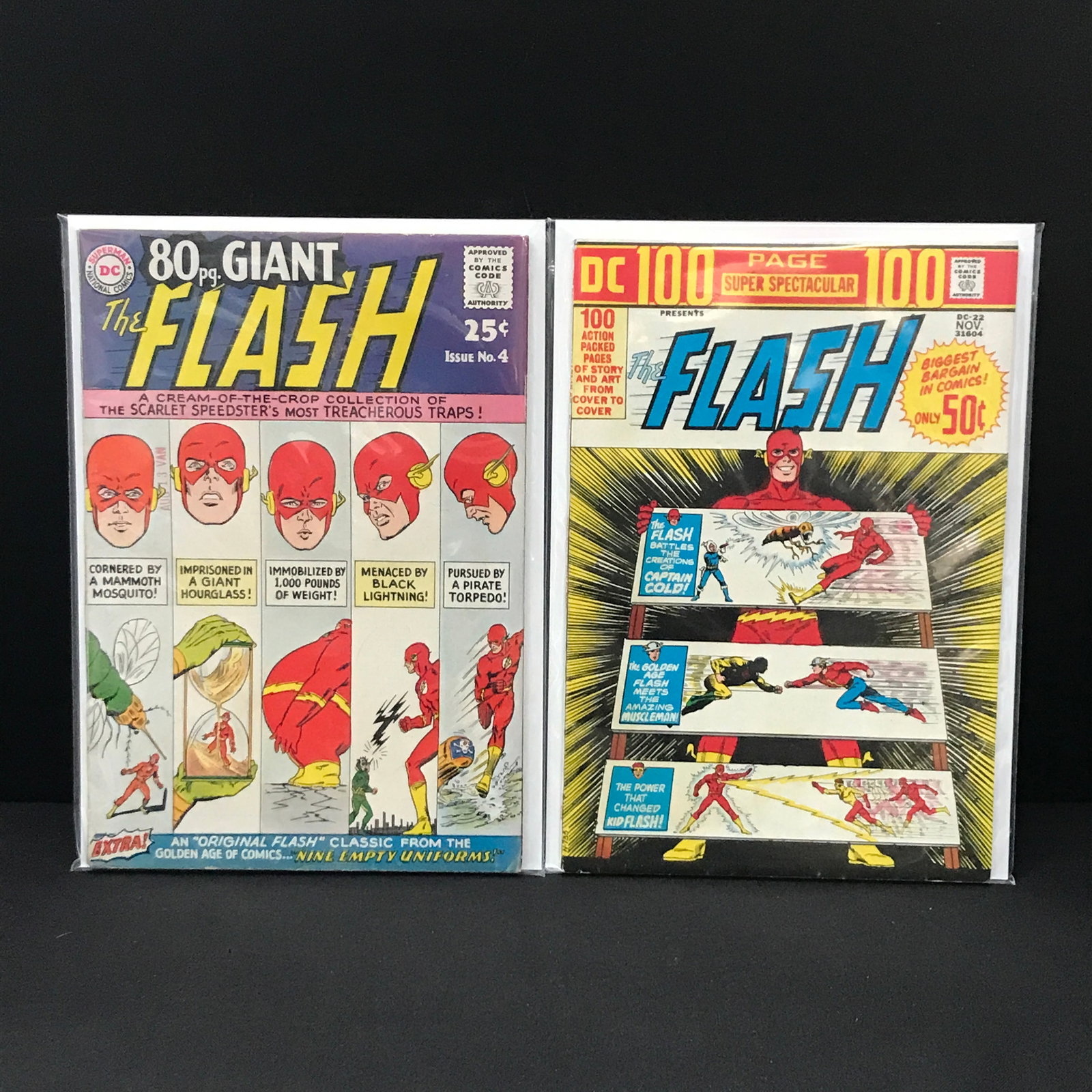 LOT OF 2 FLASH COMICS - DC COMICS: Prices are in Canadian dollars