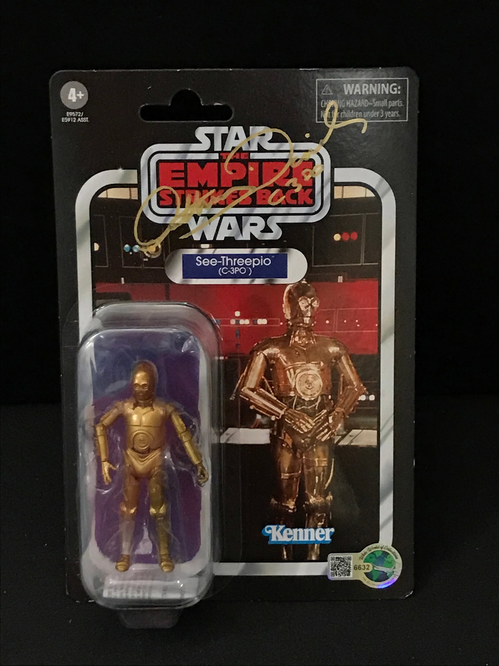 ANTHONY DANIELS SIGNED C3P0 STAR WARS ACTION FIGURE - WWOC COA: Prices are in Canadian dollars