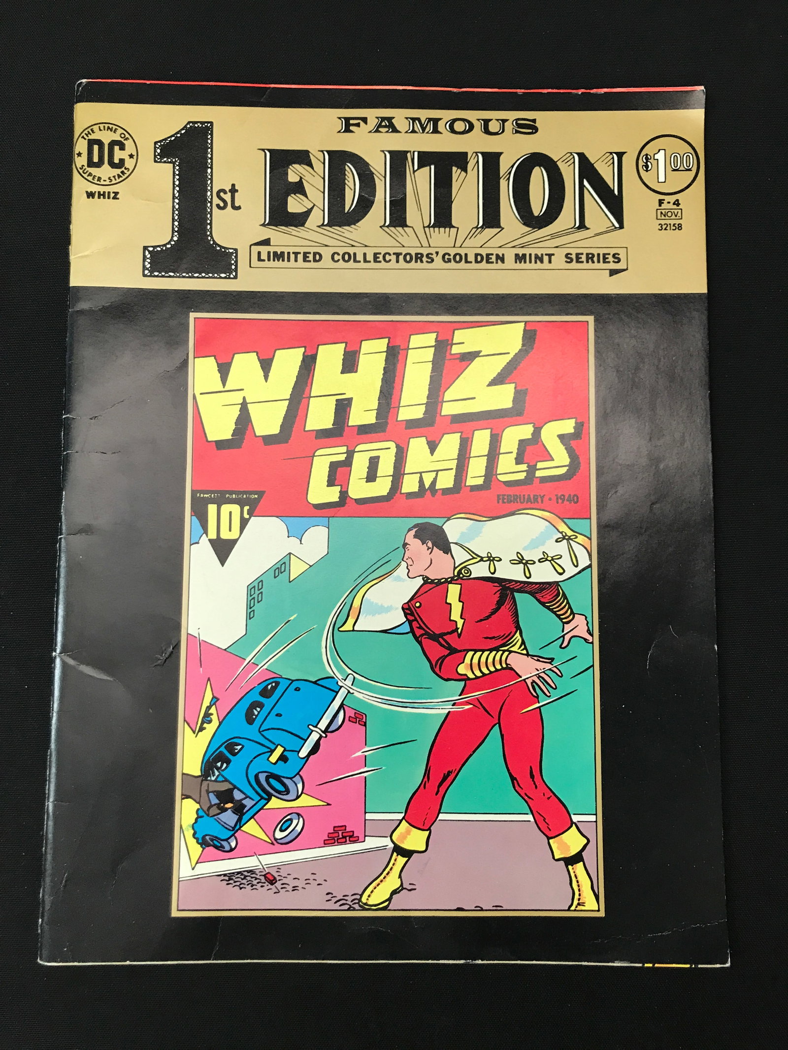FAMOUS 1ST EDITIONS LIMITED COLLECTORS GOLDEN MINT SERIES WHIZ COMICS #1 - DC COMICS: Prices are in Canadian dollars