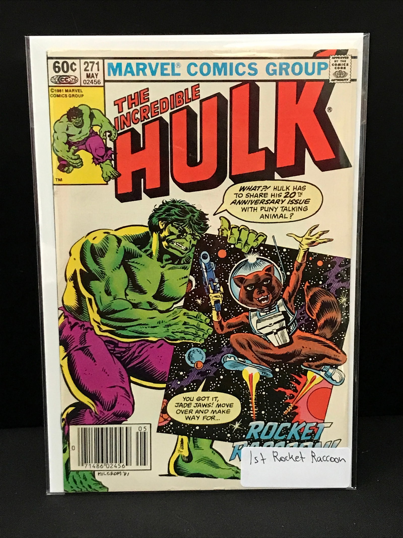 THE INCREDIBLE HULK #217 1ST ROCKET RACOON - MARVEL COMICS (1 of 1)
