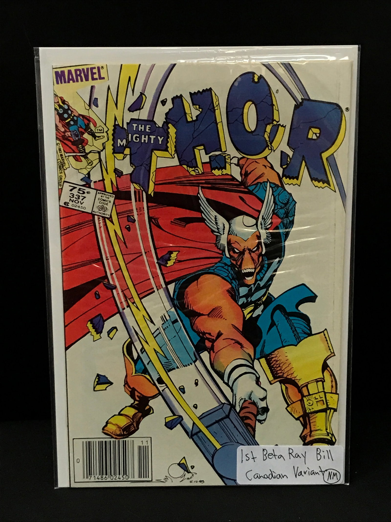 THE MIGHTY THOR #337 1ST BETA RAY BILL CPV - MARVEL COMICS: Prices are in Canadian dollars