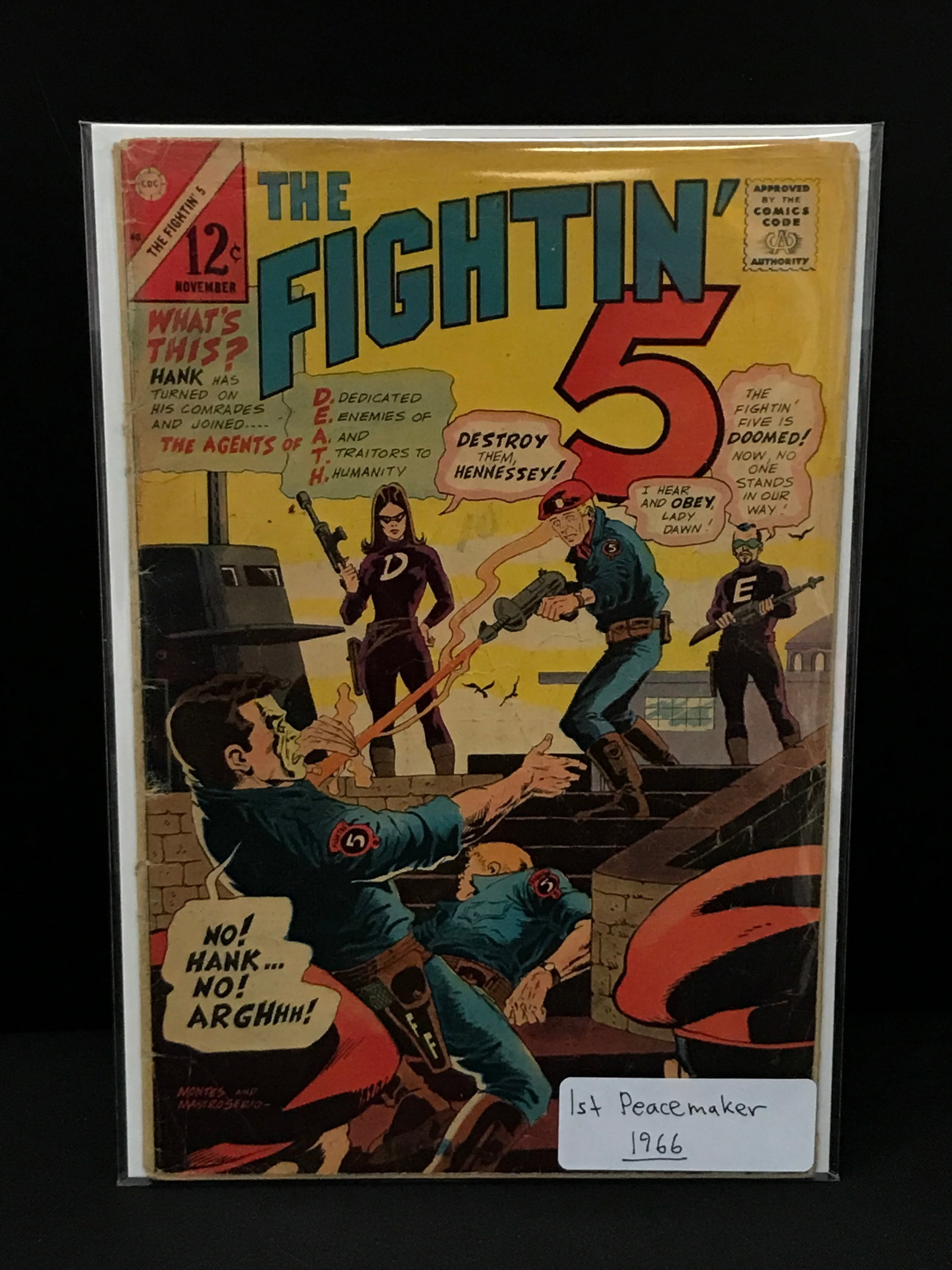 THE FIGHTIN' 5 #40 1ST PEACEMAKER - CHARLTON COMICS: Prices are in Canadian dollars