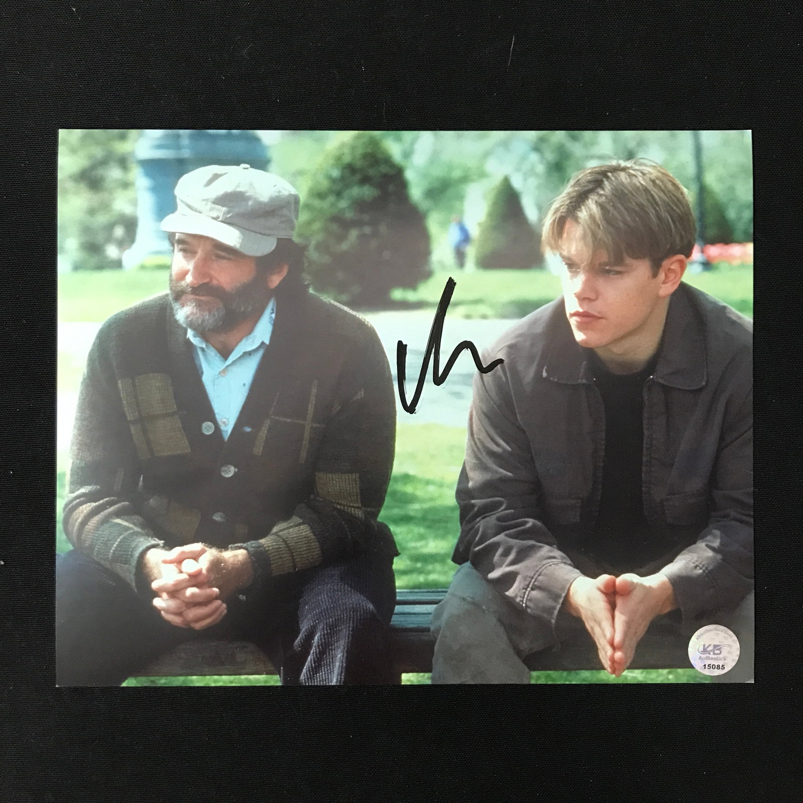 MATT DAMON SIGNED GOOD WILL HUNTING 8X10 - KB COA: Prices are in Canadian dollars