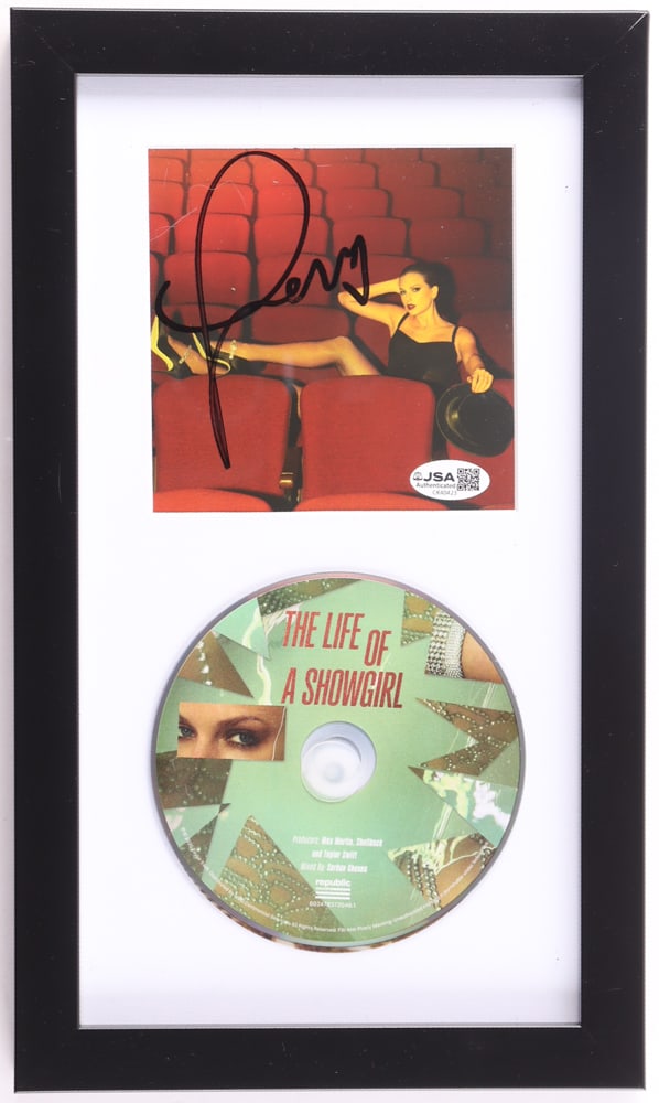 TAYLOR SWIFT SIGNED AND FRAMED CD SLEEVE PRESENTATION PIECE - JSA COA: Prices are in Canadian dollars