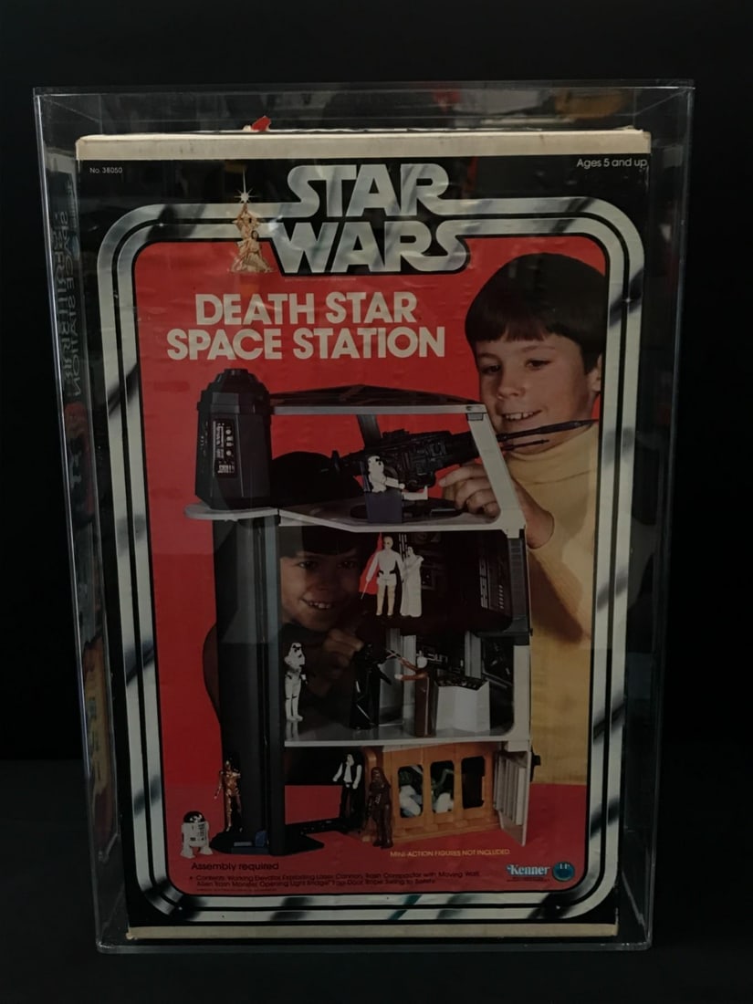 RARE ORIGINAL STAR WARS DEATH STAR SPACE STATION (AFA 70): Prices are in Canadian dollars