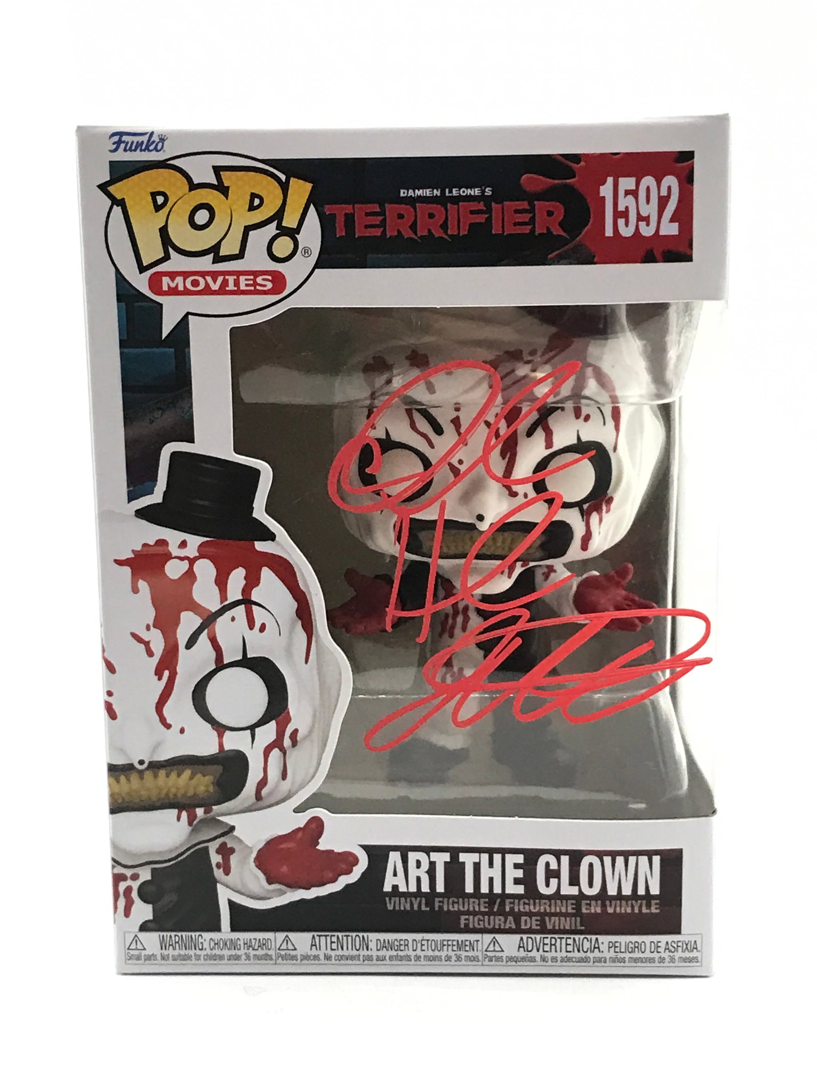 DAVID HOWARD THORNTON SIGNED ART THE CLOWN FUNKO POP - KB COA: Prices are in Canadian dollars