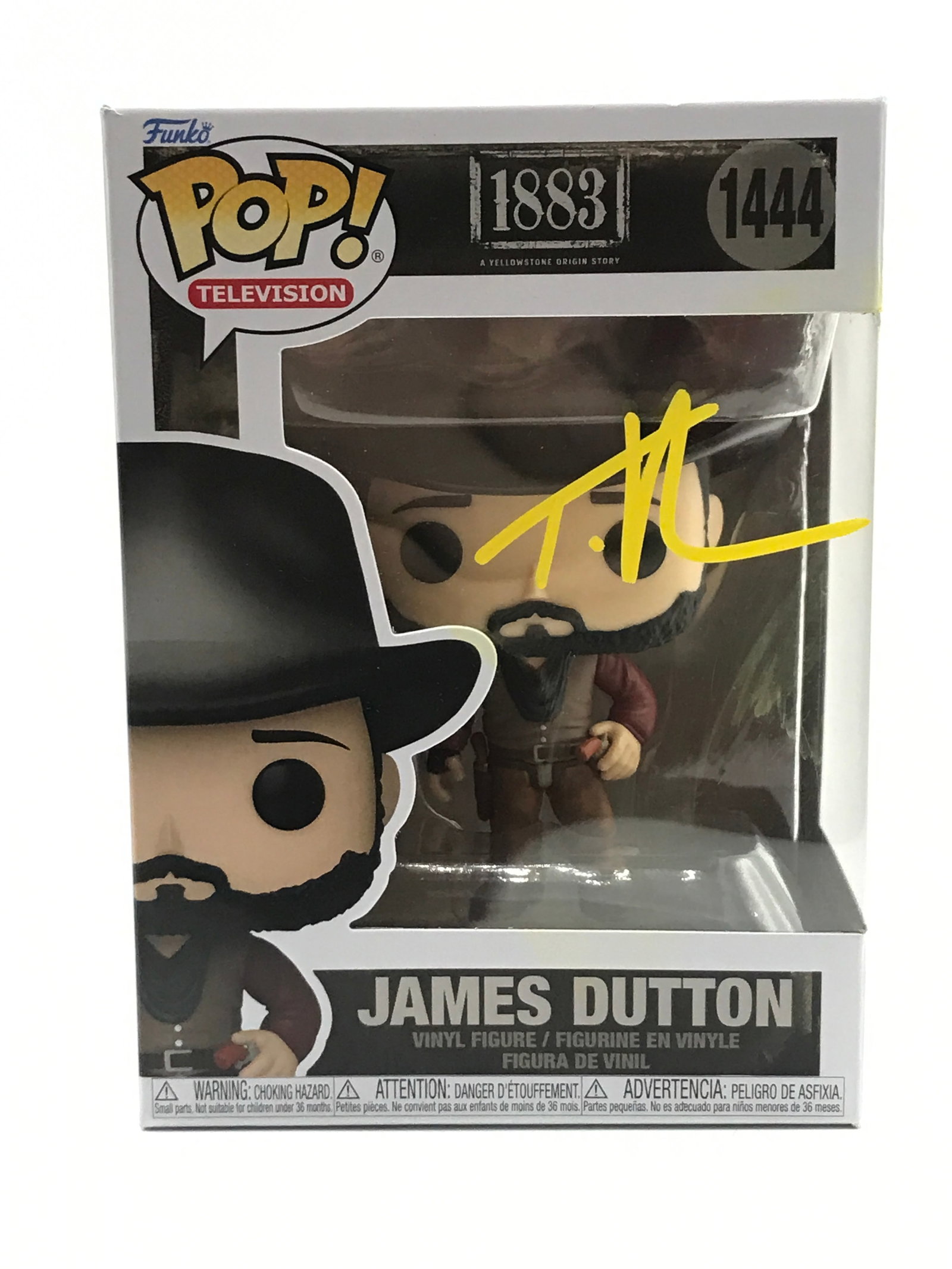 TIM MCGRAW SIGNED 1883 JAMES DUTON FUNKO POP - HOLLYWOOD COA: Prices are in Canadian dollars