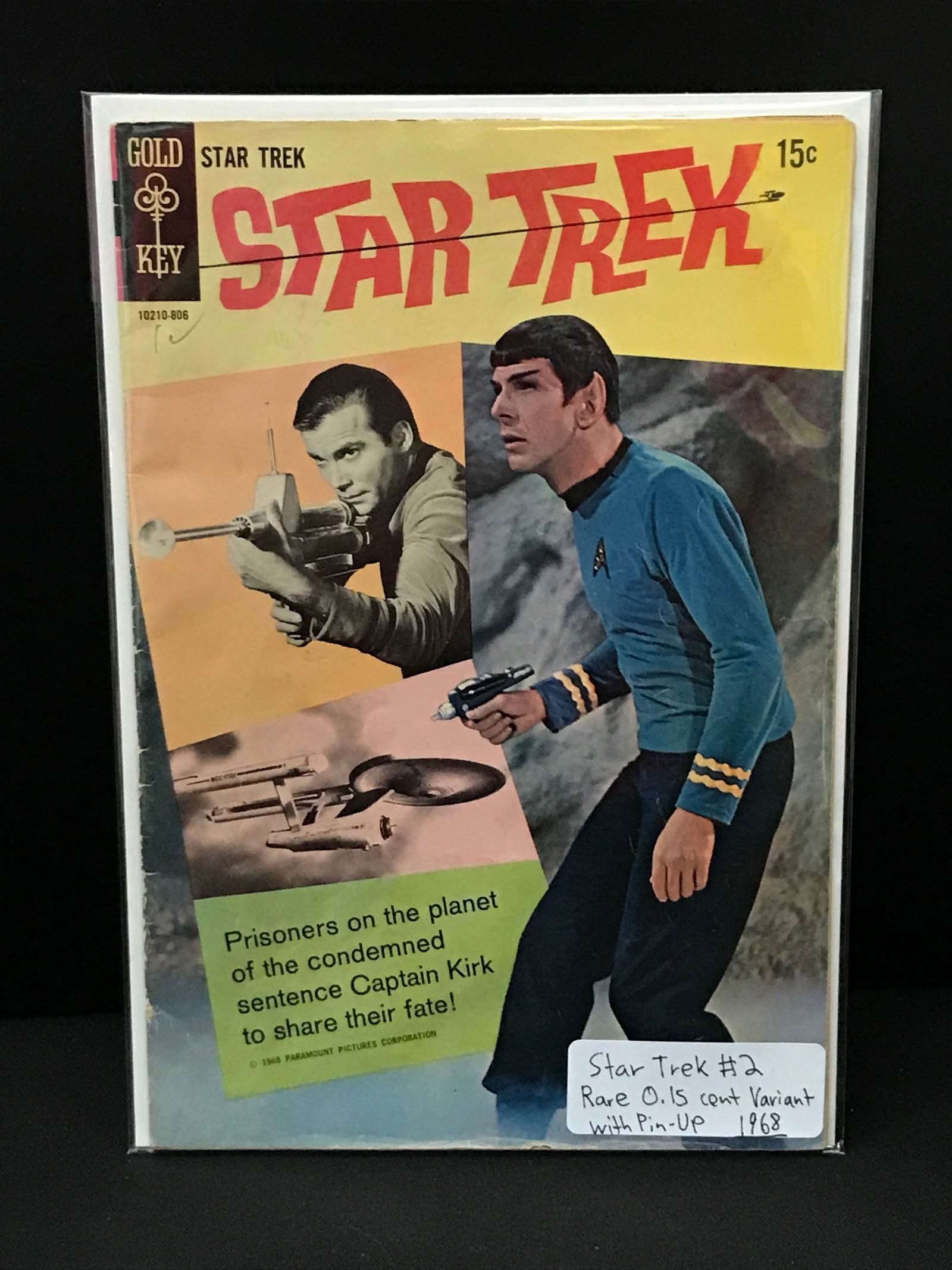 STAR TREK #2 VARIANT WITH PIN-UP (1968) - GOLD KEY COMICS: Prices are in Canadian dollars