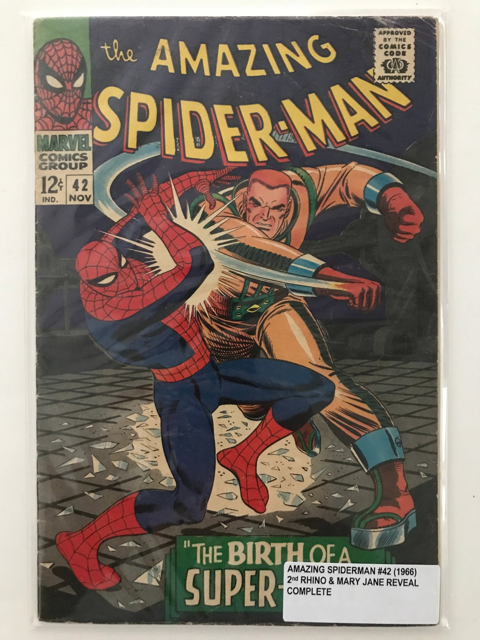THE AMAZING SPIDERMAN #42 (1966) 2ND RHINO - MARVEL COMICS: Prices are in Canadian dollars