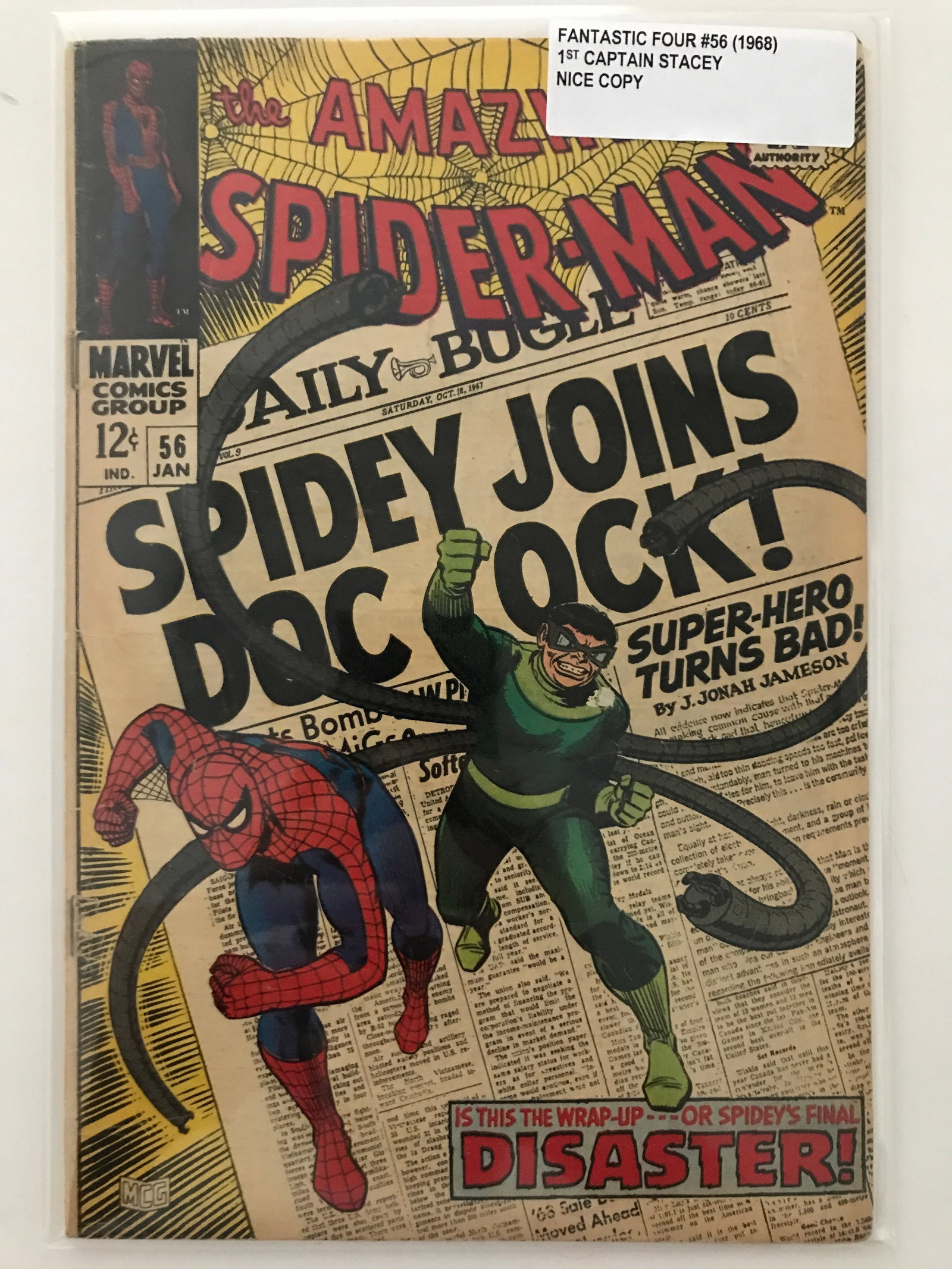 THE AMAZING SPIDERMAN #56 (1968) 1ST CAPTAIN STACEY - MARVEL COMICS: Prices are in Canadian dollars