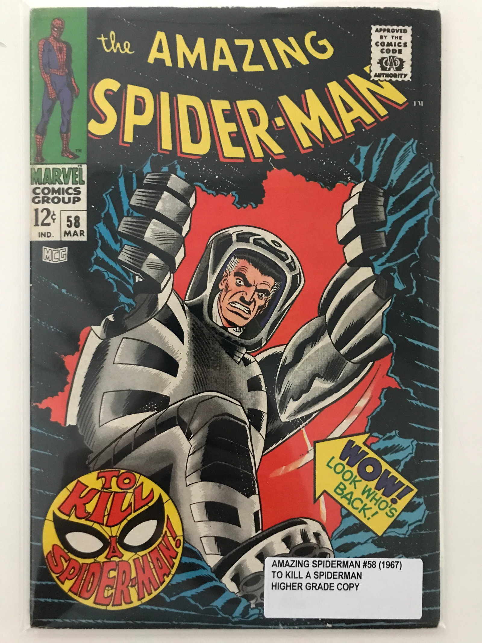 THE AMAZING SPIDERMAN #58 (1967) - MARVEL COMICS: Prices are in Canadian dollars