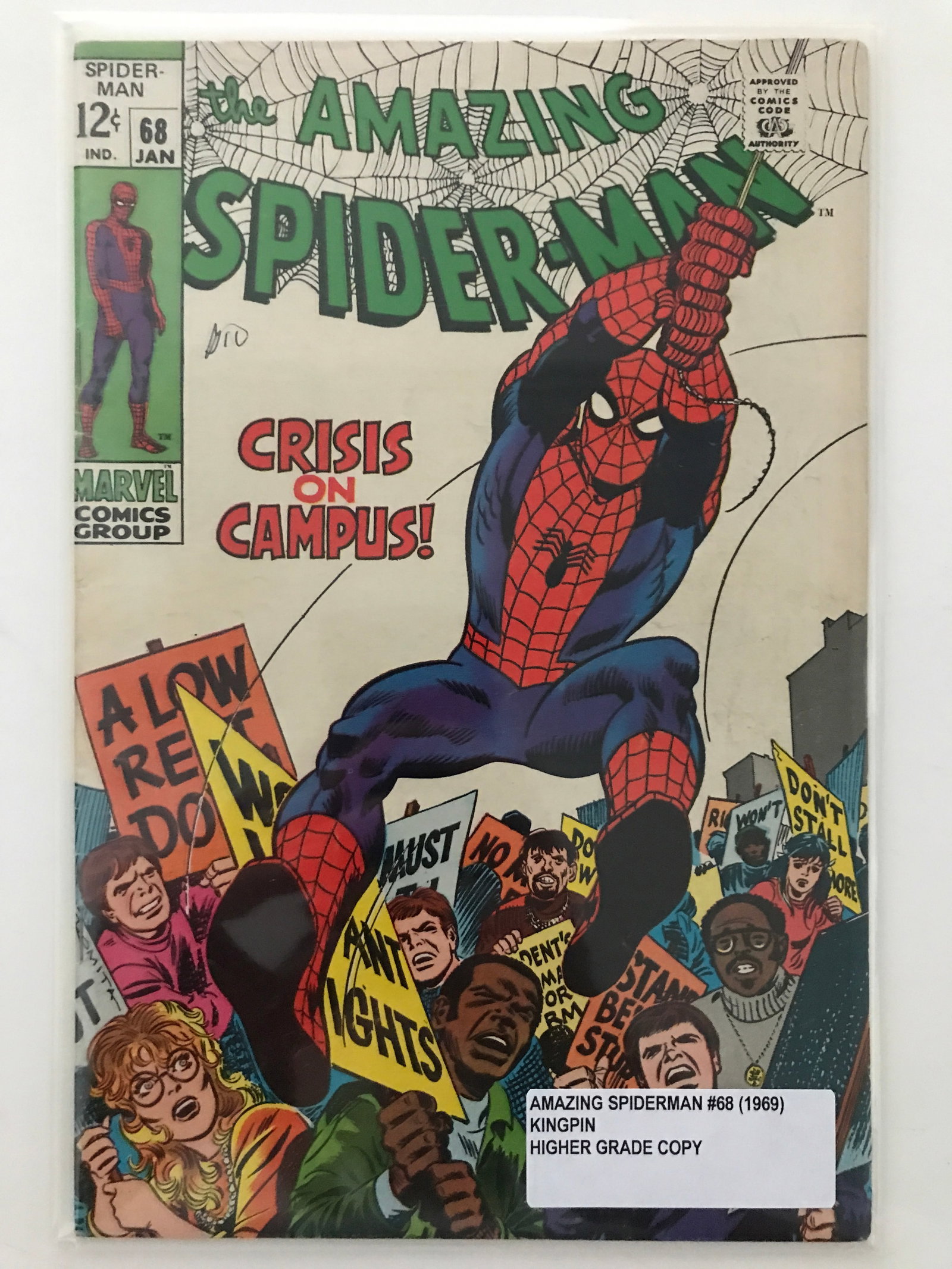 THE AMAZING SPIDERMAN #68 (1969) - MARVEL COMICS: Prices are in Canadian dollars