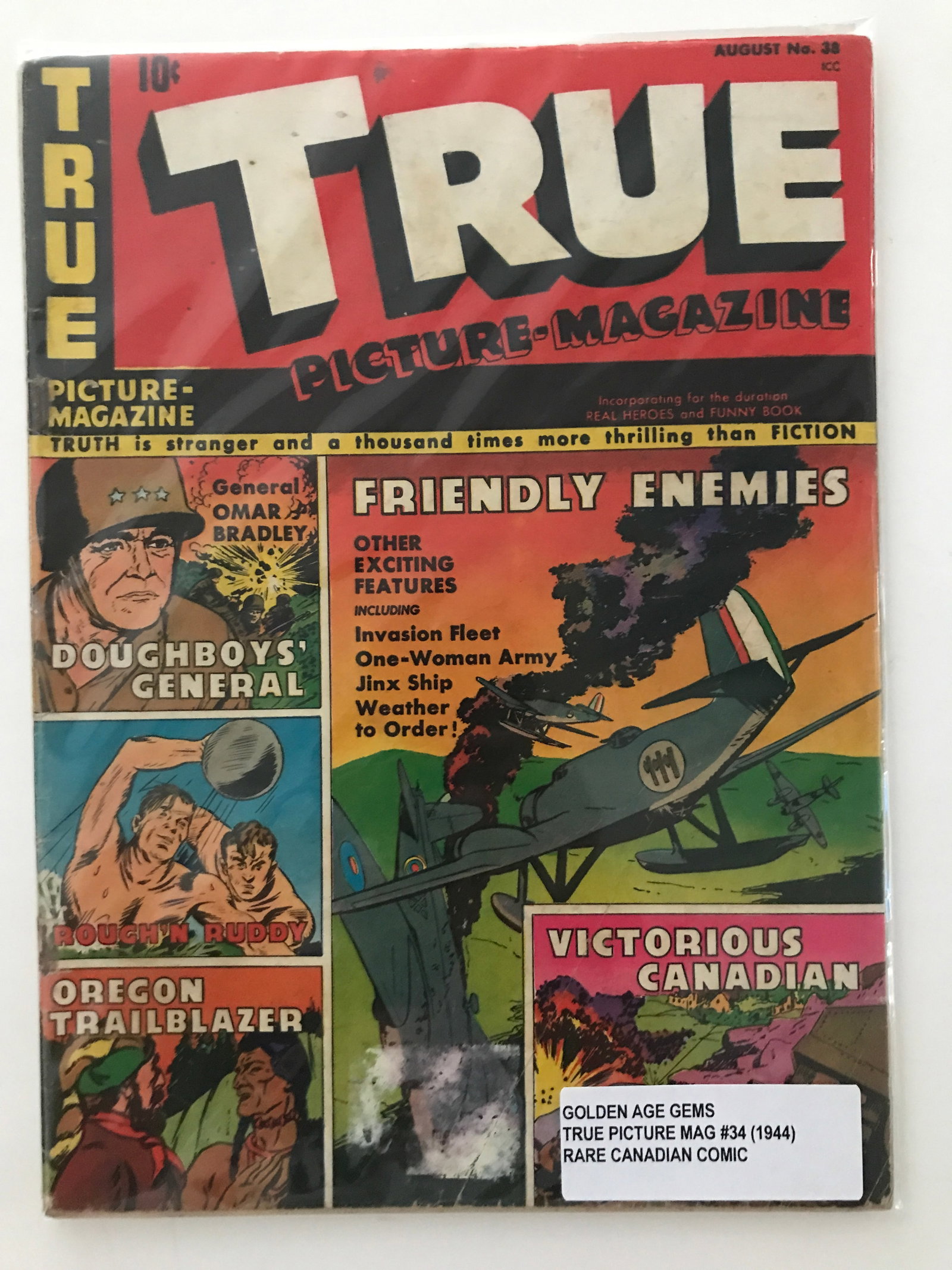TRUE PICTURE MAGAZINE #34 (1944): Prices are in Canadian dollars
