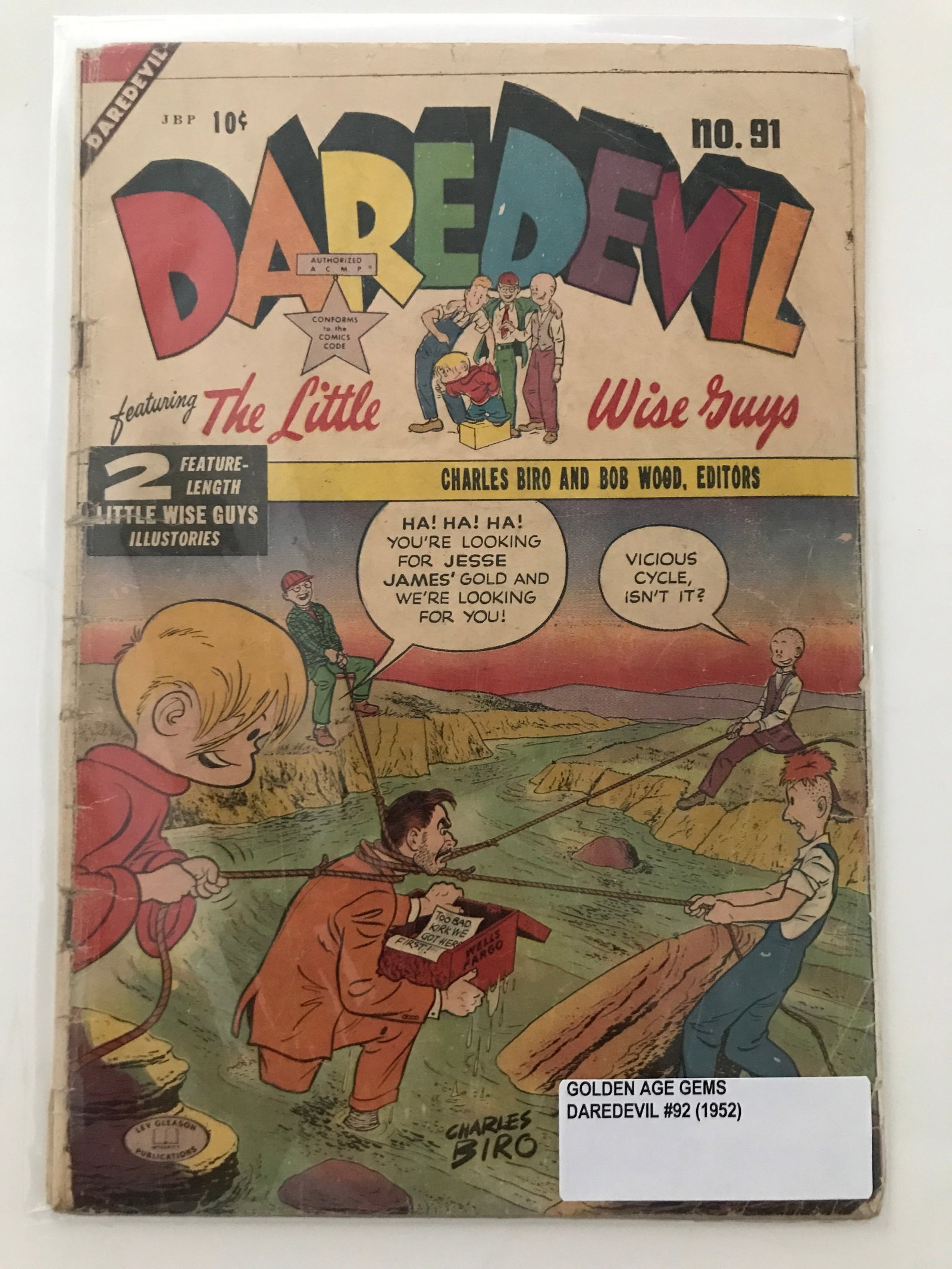 DAREDEVIL #92 (1952): Prices are in Canadian dollars